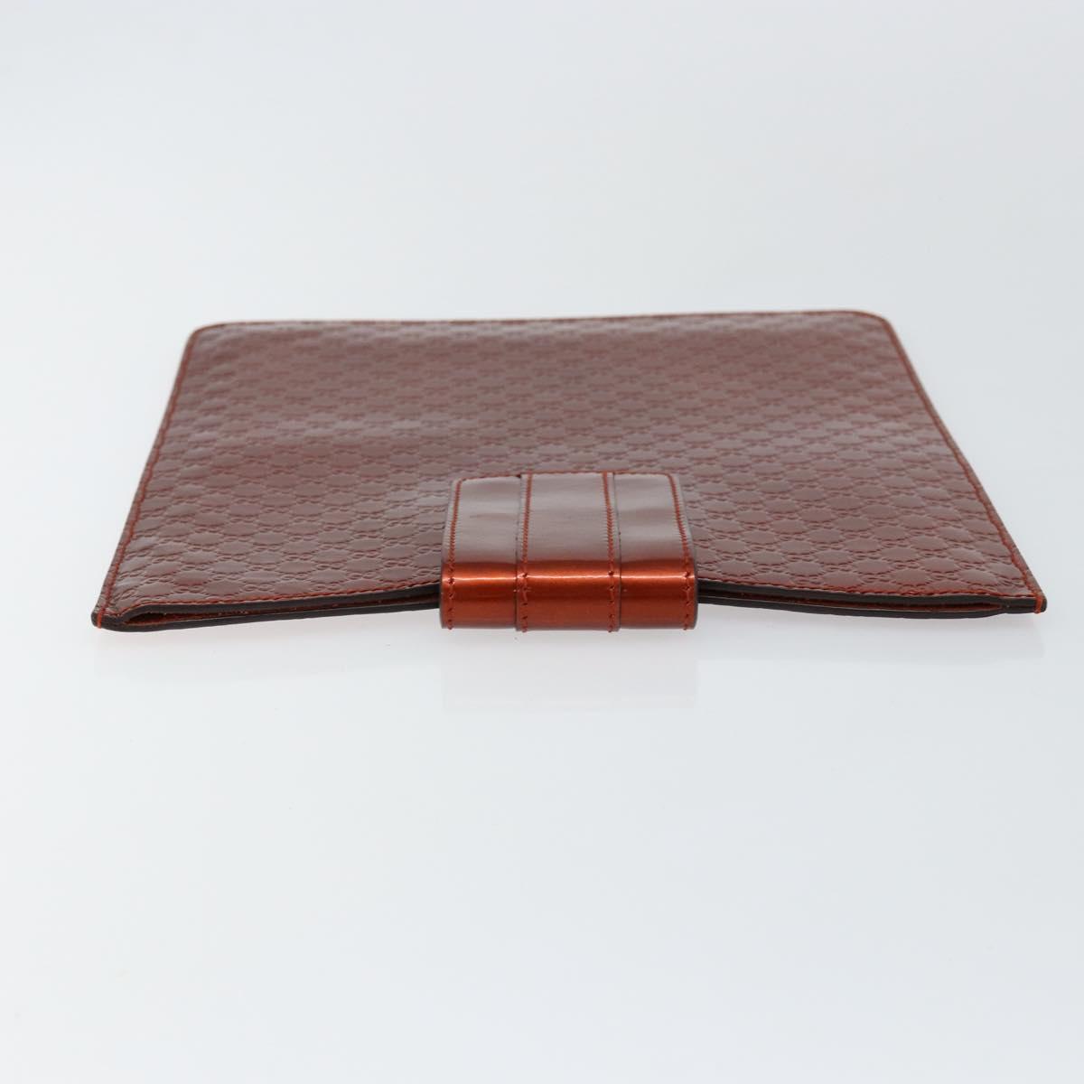 GUCCI Micro GG Canvas iPad Case Enamel Bronze 256575 Auth bs29775