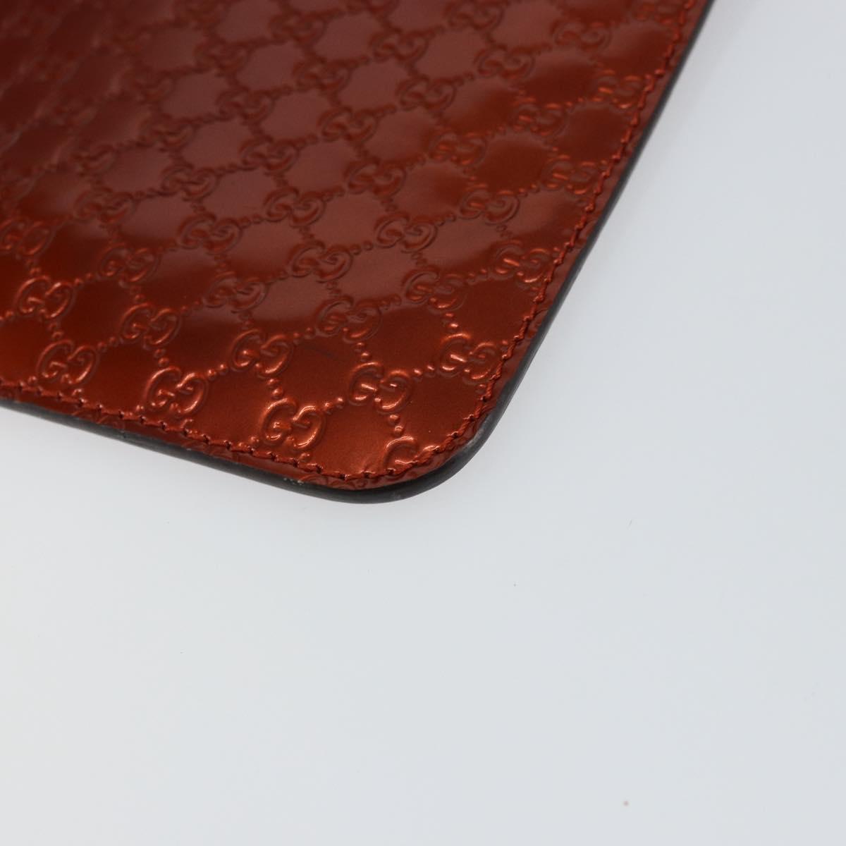 GUCCI Micro GG Canvas iPad Case Enamel Bronze 256575 Auth bs29775
