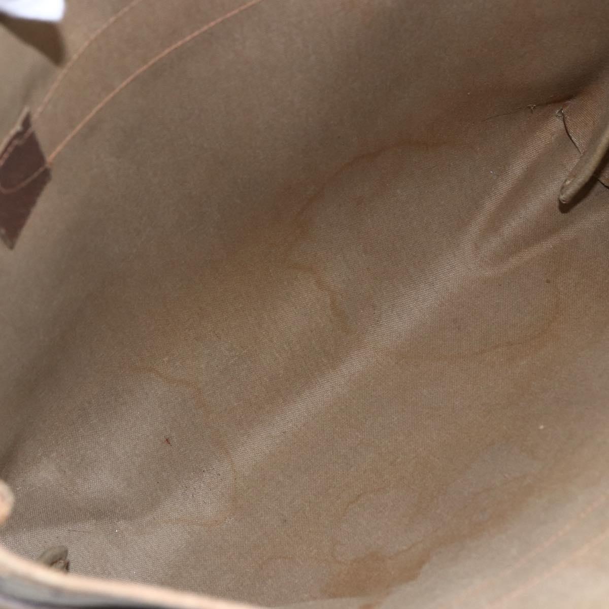 GUCCI GG Supreme Tote Bag PVC Beige Brown 39 02 061 Auth bs29779