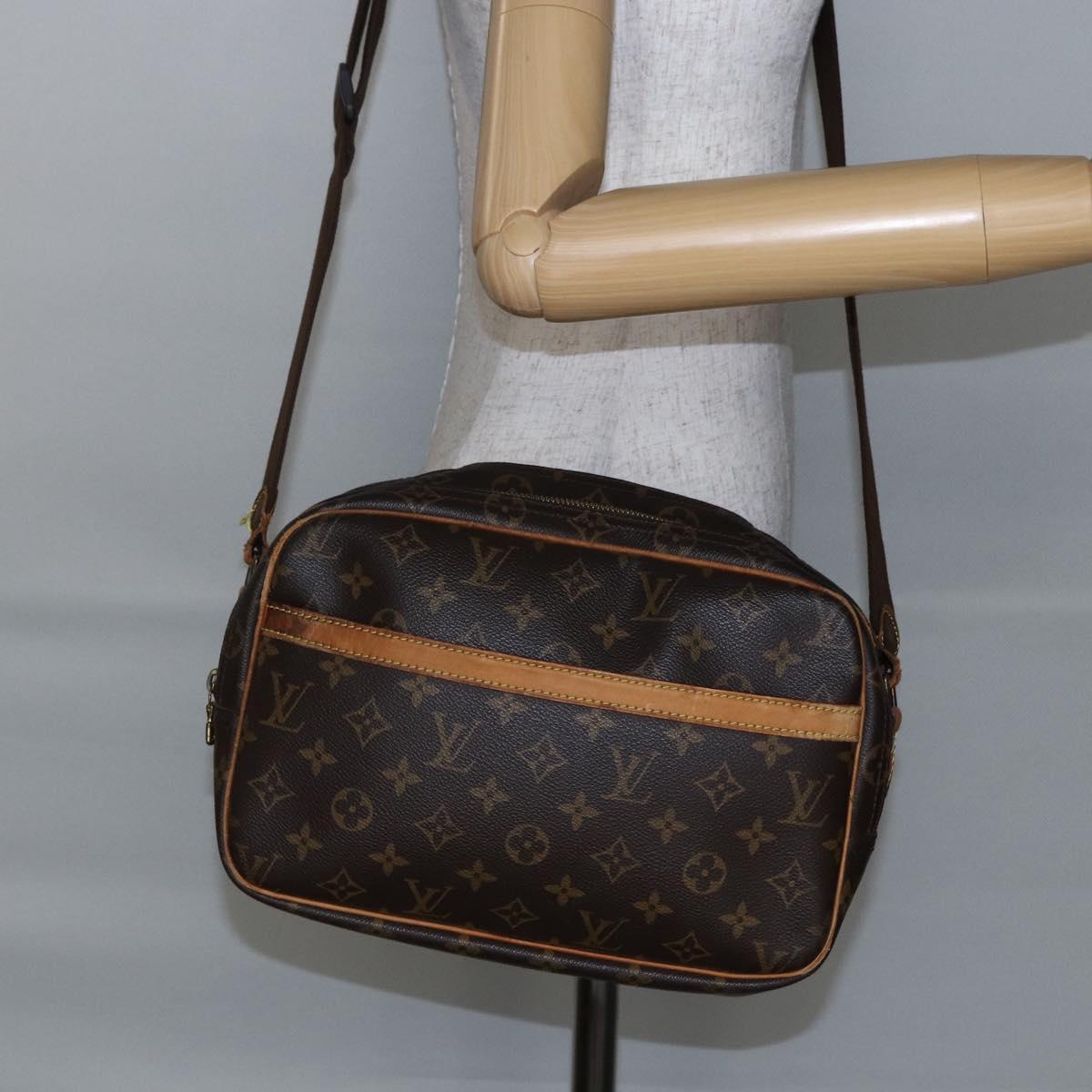 LOUIS VUITTON Monogram Reporter PM Shoulder Bag M45254 LV Auth bs29782