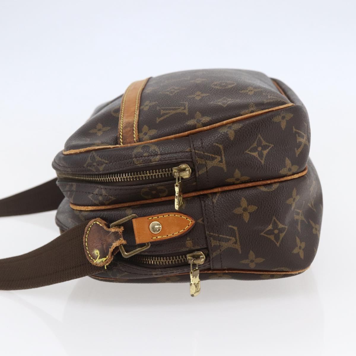 LOUIS VUITTON Monogram Reporter PM Shoulder Bag M45254 LV Auth bs29782