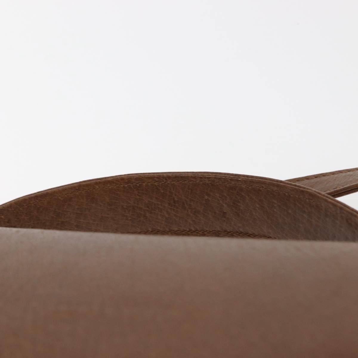 VALENTINO Hand Bag Leather 2way Brown Gold Auth bs29793