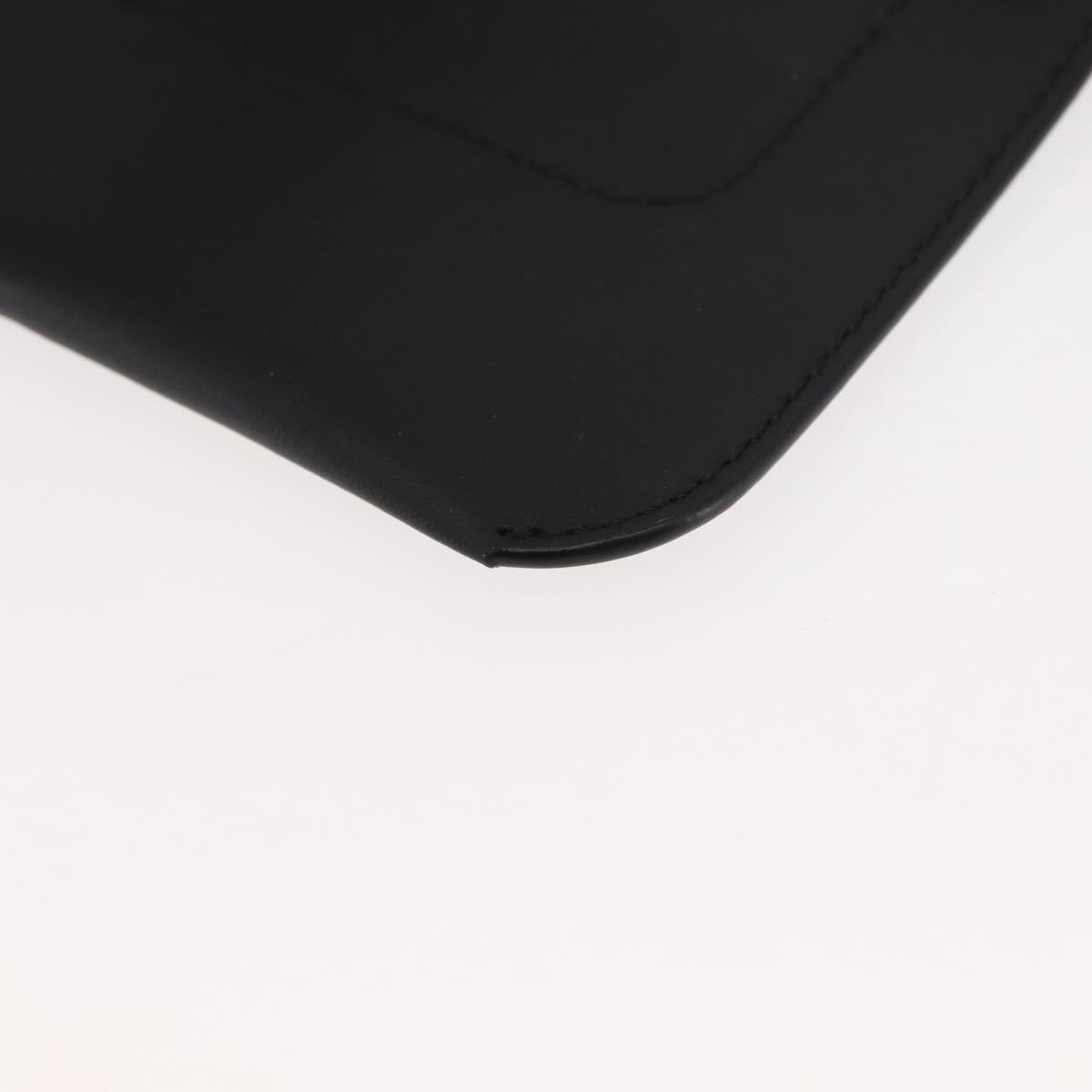 BURBERRY Waist Bag Leather Black Gold Auth bs29795