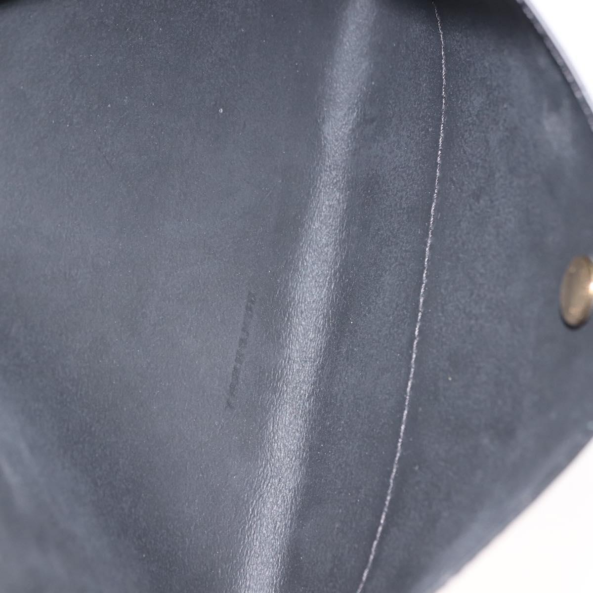 BURBERRY Waist Bag Leather Black Gold Auth bs29795