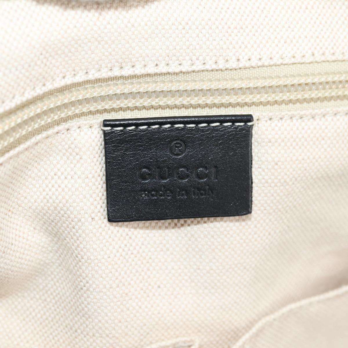 GUCCI flora Backpack Canvas Black Silver 353476 Auth bs29799