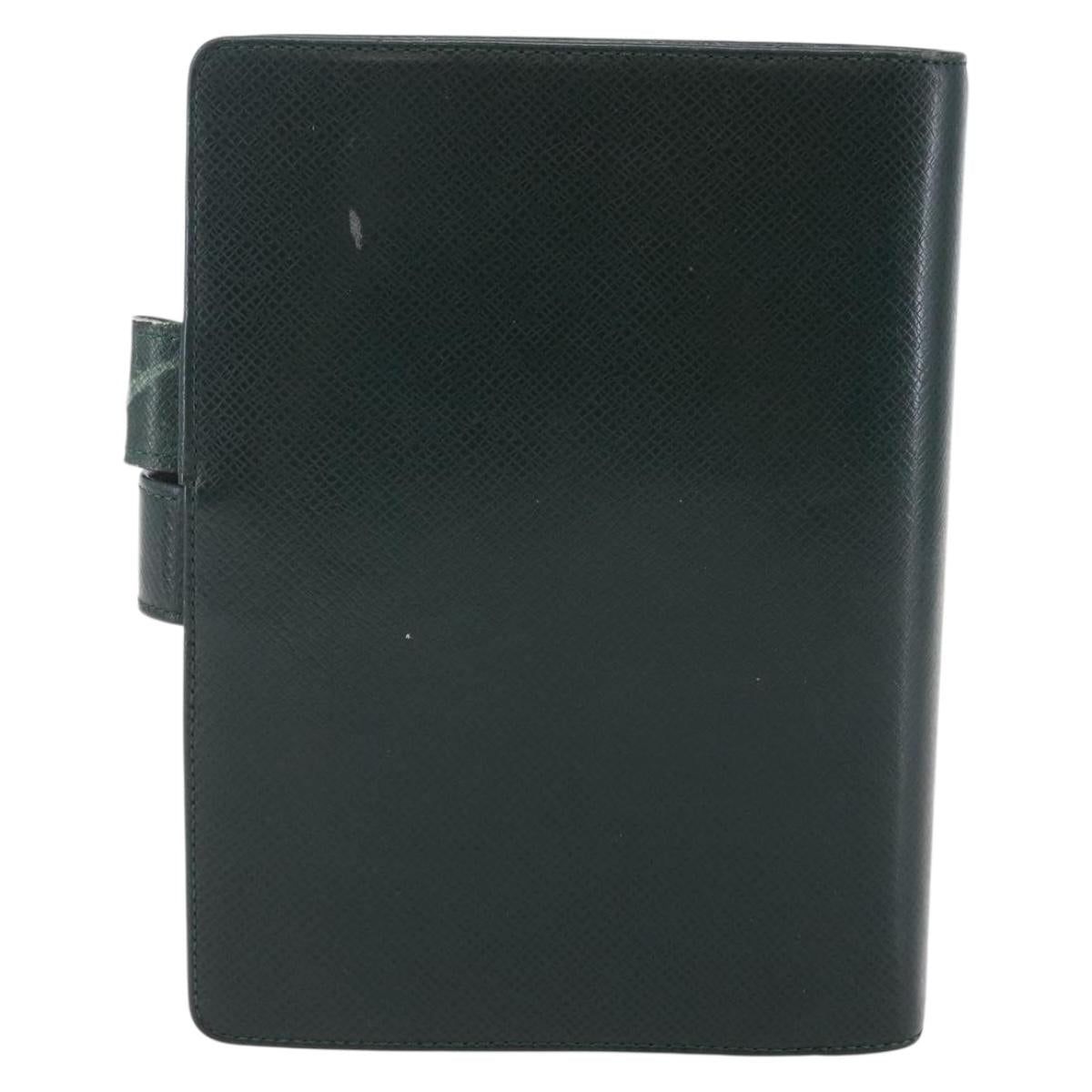 LOUIS VUITTON Taiga Agenda MM Day Planner Cover Epicea R20403 LV Auth bs29802