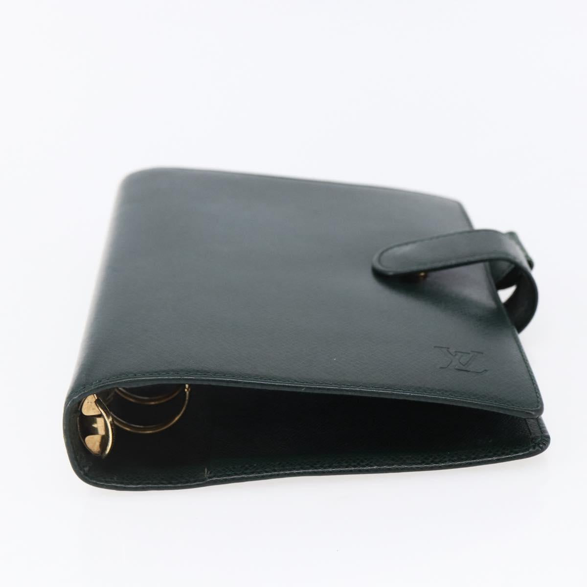 LOUIS VUITTON Taiga Agenda MM Day Planner Cover Epicea R20403 LV Auth bs29802
