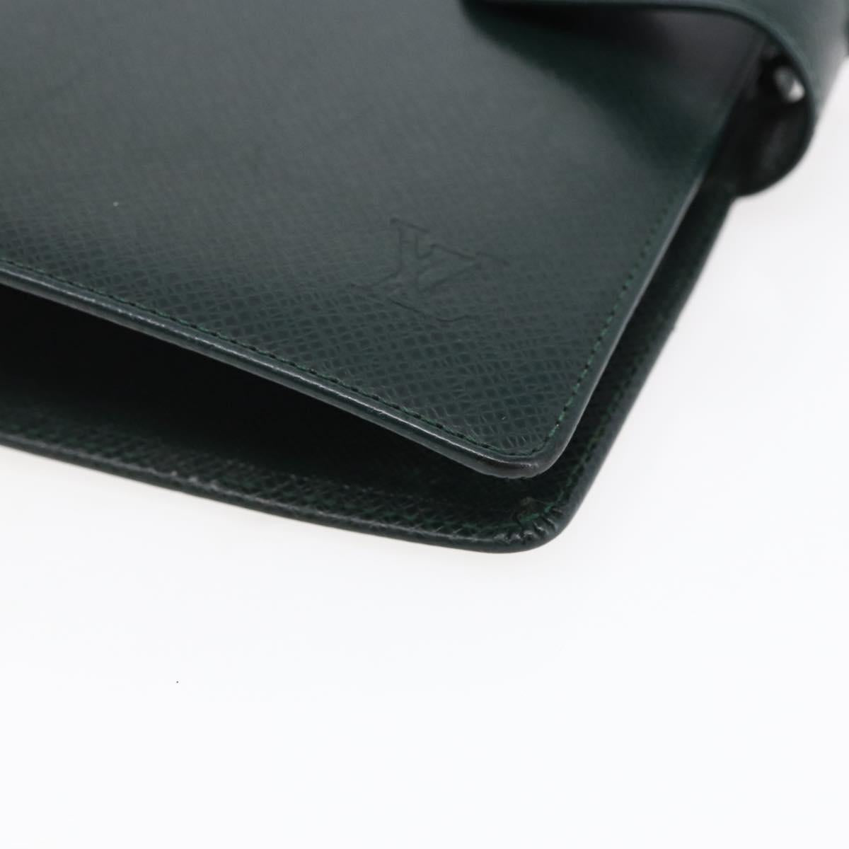 LOUIS VUITTON Taiga Agenda MM Day Planner Cover Epicea R20403 LV Auth bs29802