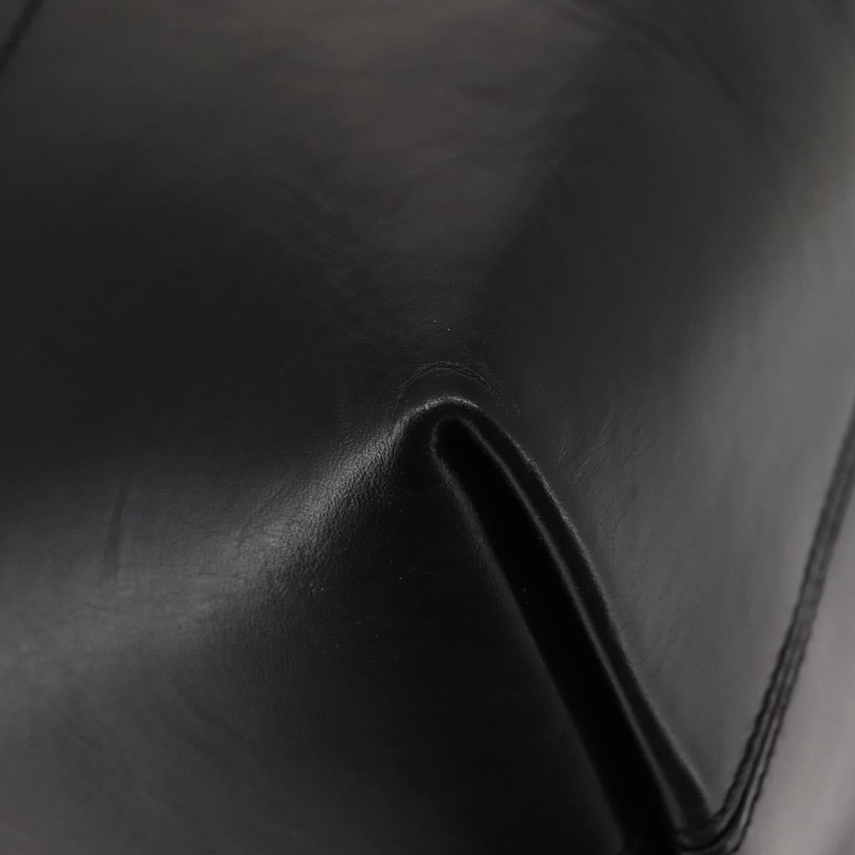 FENDI Pecan Canvas Tote Bag Canvas Leather Beige Black gold Auth bs29810