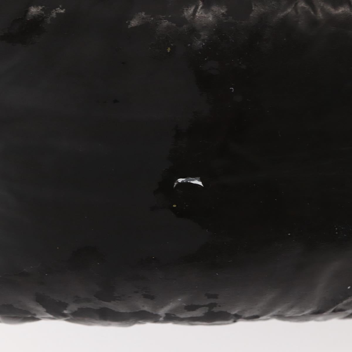 CHANEL Coco Cocoon Hand Bag Nylon Black Silver CC Auth bs29815