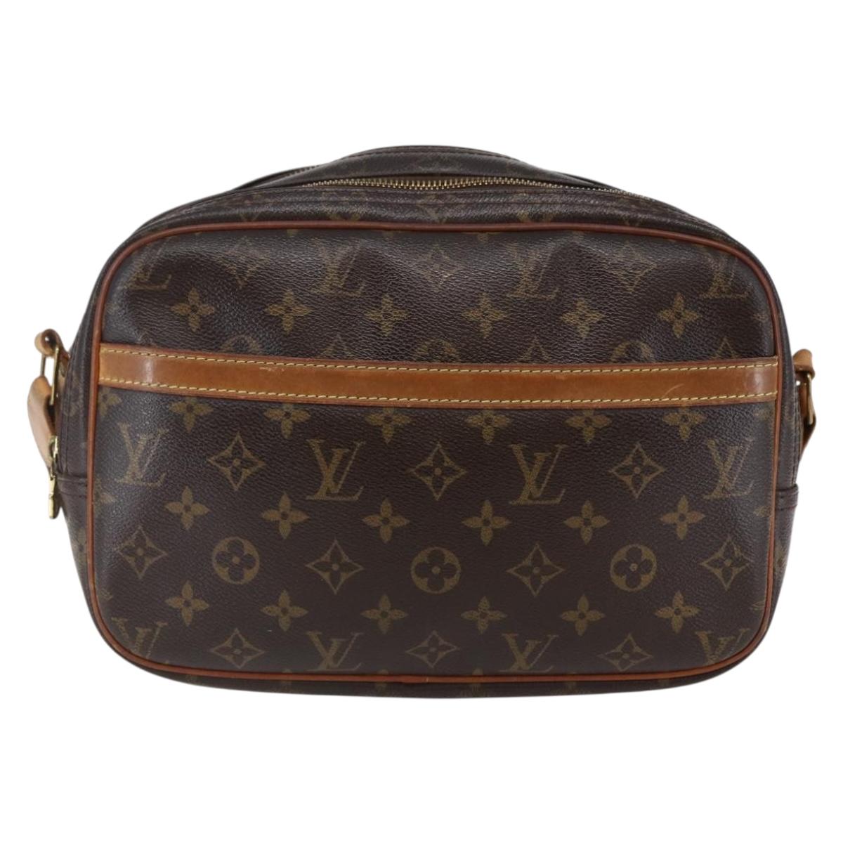 LOUIS VUITTON Monogram Reporter PM Shoulder Bag M45254 LV Auth bs29822