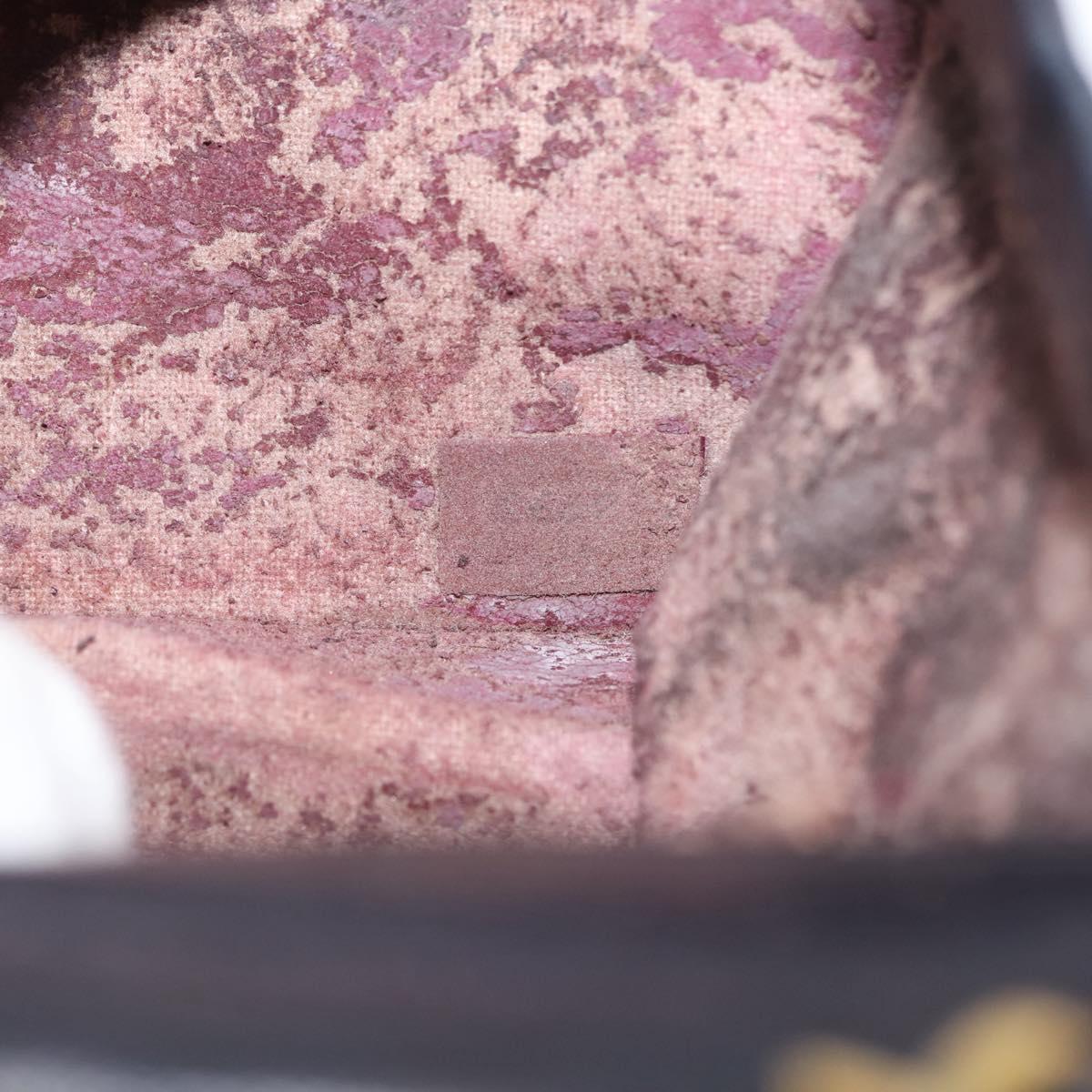 CHANEL Matelasse Chain Shoulder Bag Lamb Skin Navy Gold CC Auth bs29839