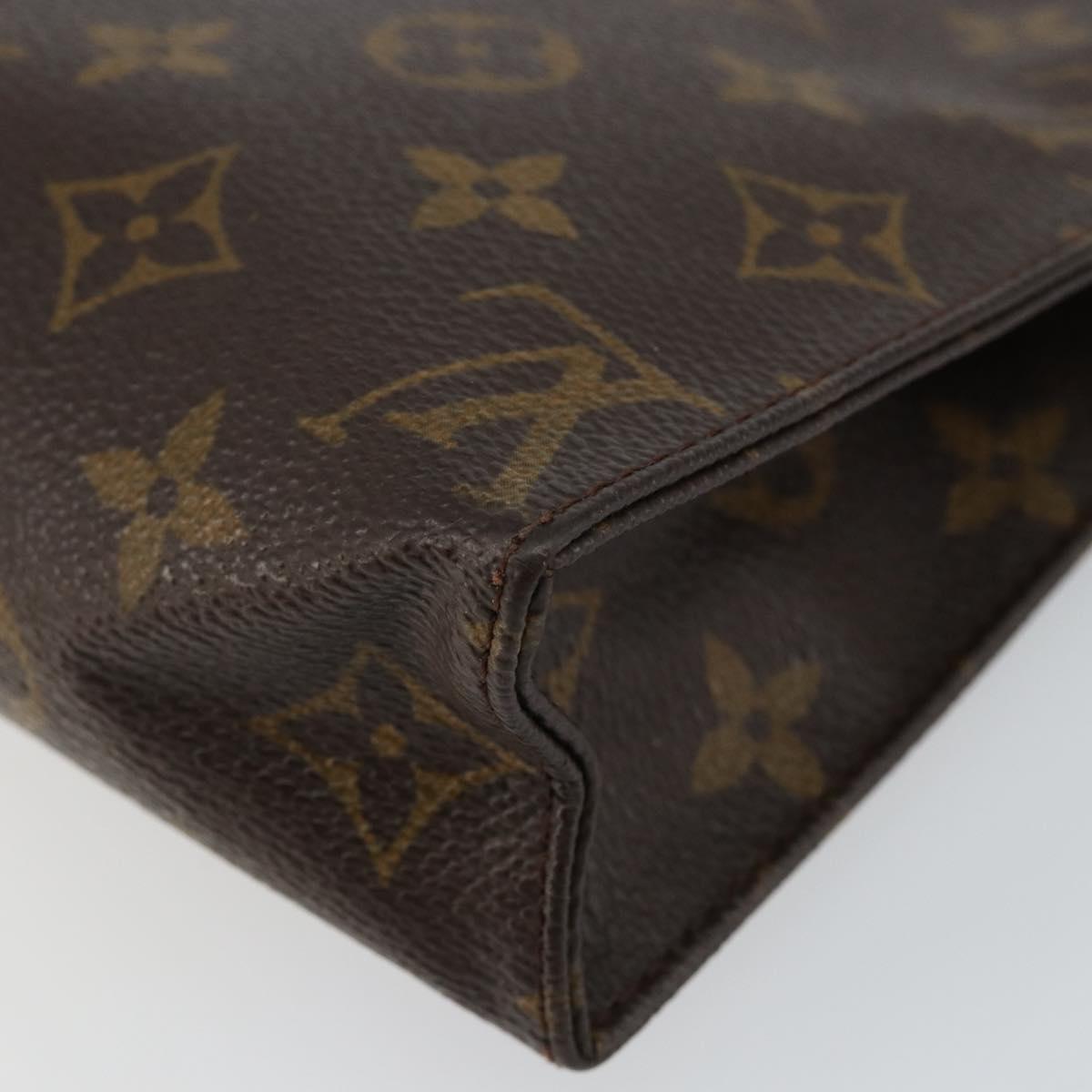 LOUIS VUITTON Monogram Poche Toilette 19 Pouch M47544 LV Auth bs29845