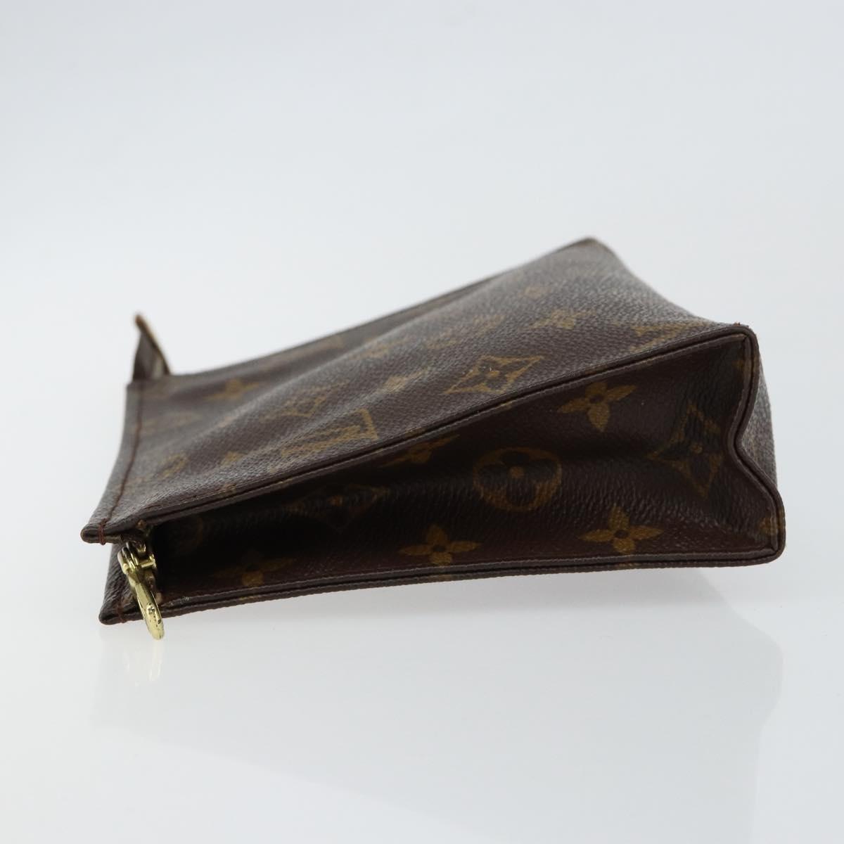 LOUIS VUITTON Monogram Poche Toilette 19 Pouch M47544 LV Auth bs29845