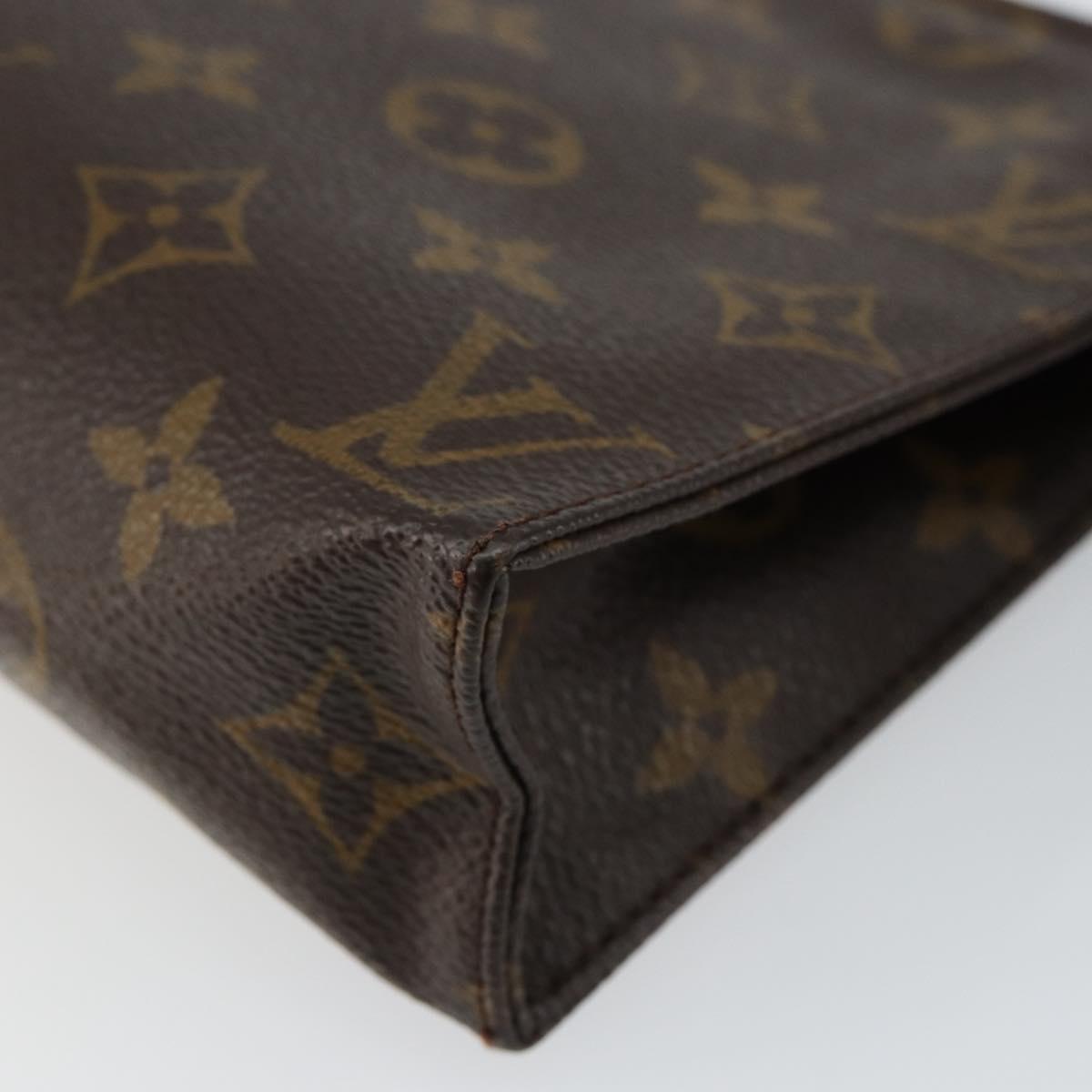 LOUIS VUITTON Monogram Poche Toilette 19 Pouch M47544 LV Auth bs29845