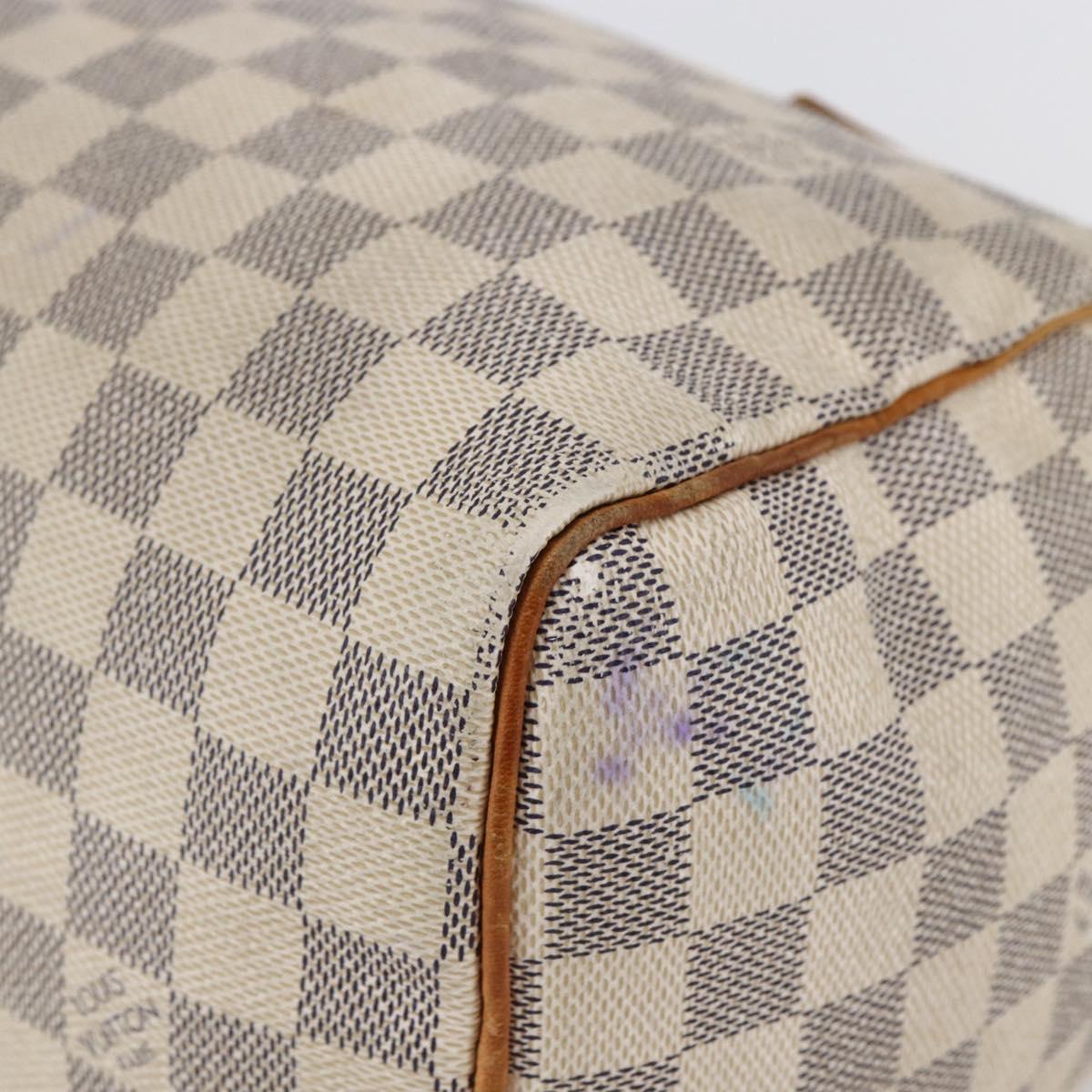 LOUIS VUITTON Damier Azur Speedy 25 Hand Bag N41534 LV Auth bs29847