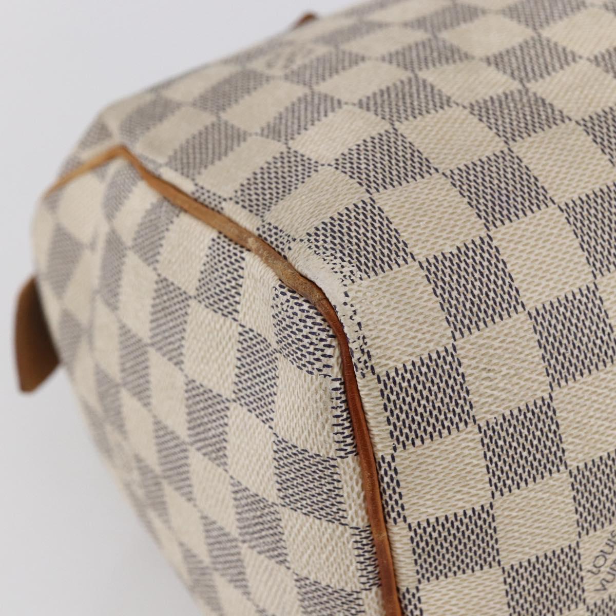 LOUIS VUITTON Damier Azur Speedy 25 Hand Bag N41534 LV Auth bs29847