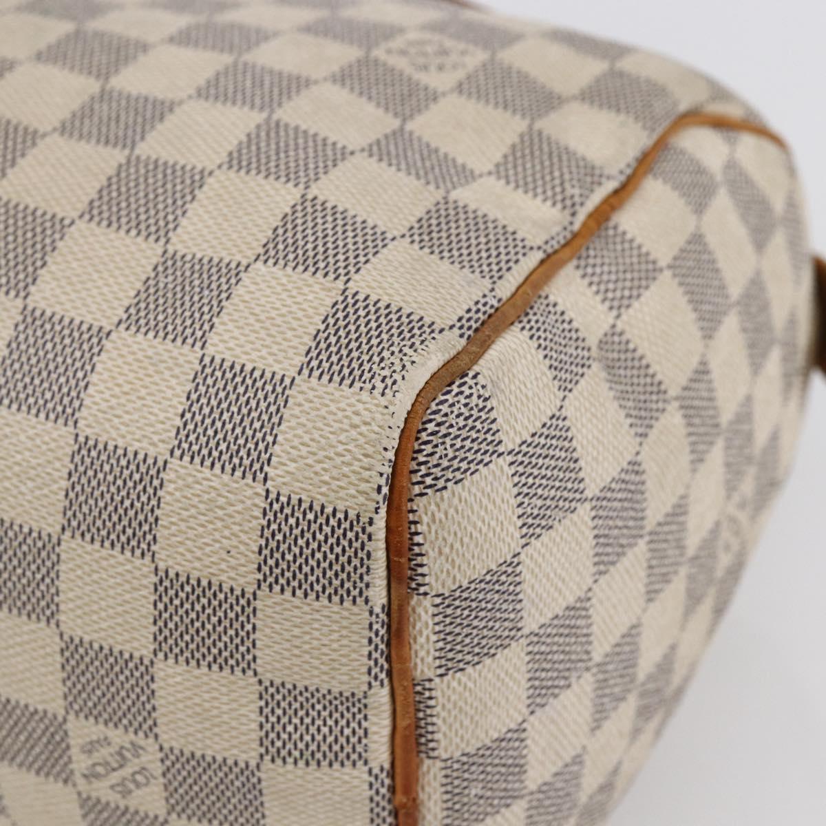 LOUIS VUITTON Damier Azur Speedy 25 Hand Bag N41534 LV Auth bs29847