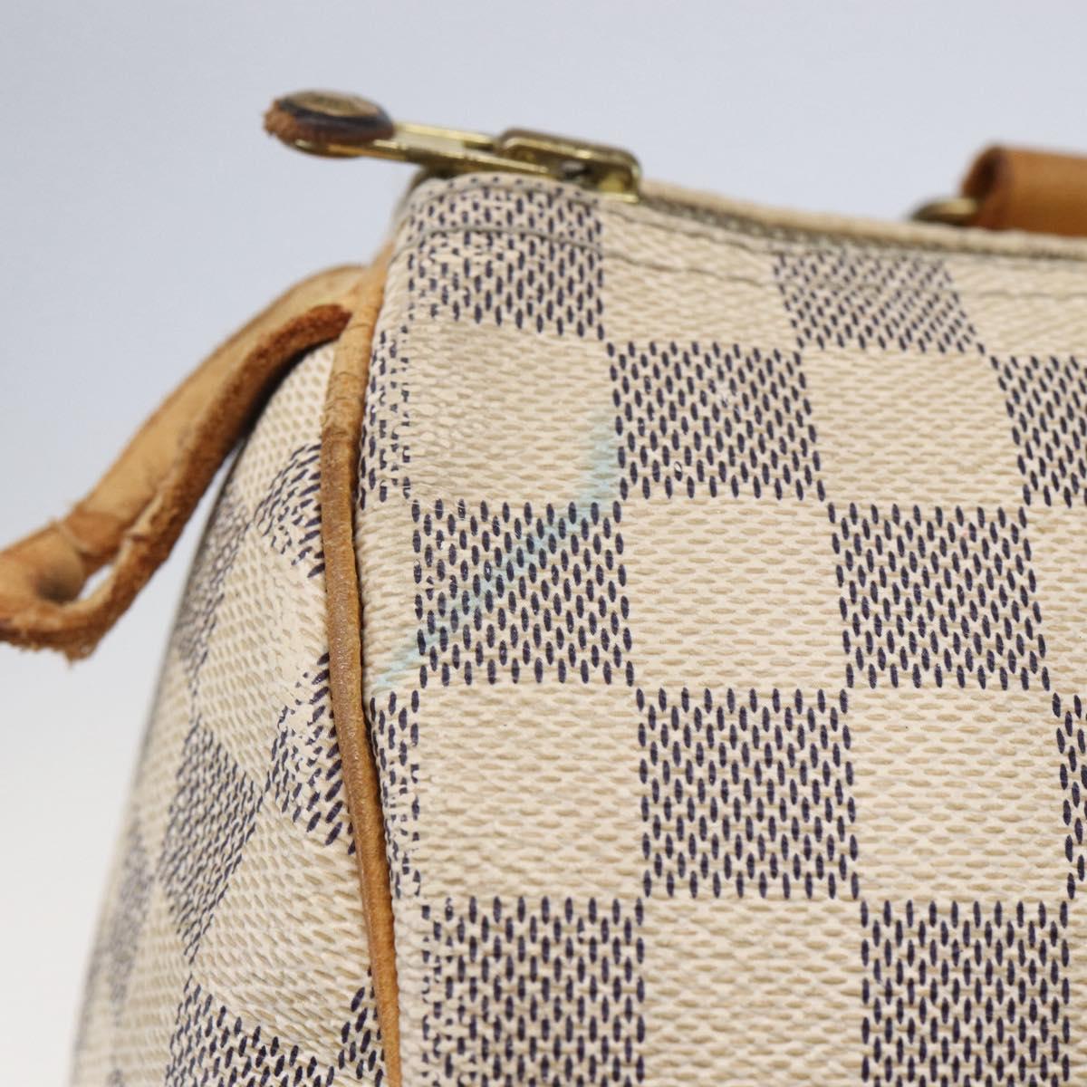 LOUIS VUITTON Damier Azur Speedy 25 Hand Bag N41534 LV Auth bs29847
