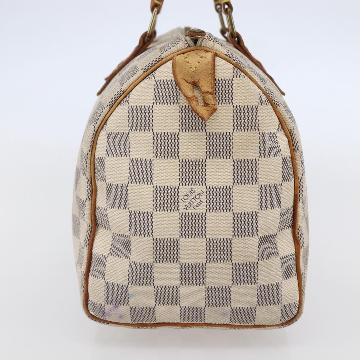 LOUIS VUITTON Damier Azur Speedy 25 Hand Bag N41534 LV Auth bs29847