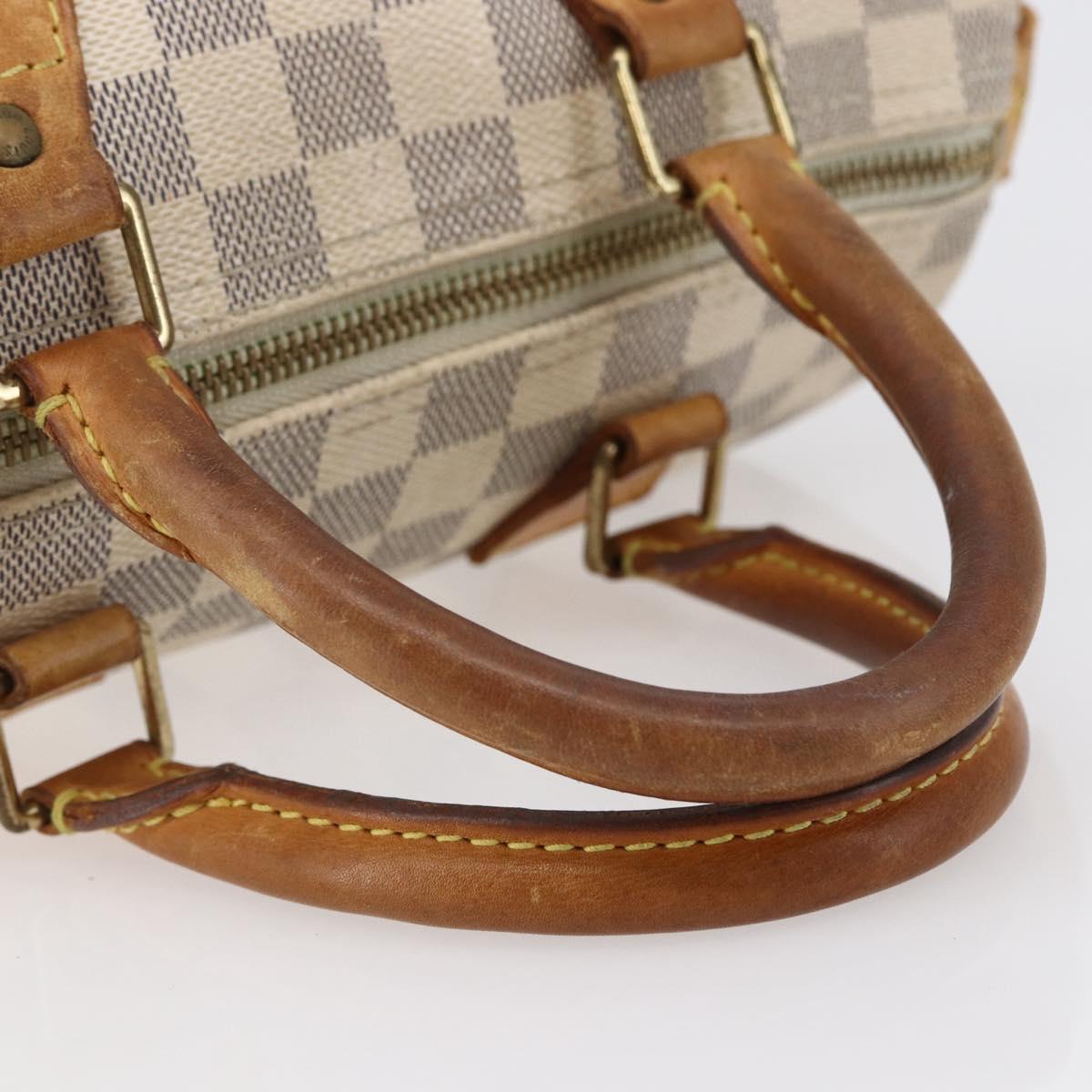 LOUIS VUITTON Damier Azur Speedy 25 Hand Bag N41534 LV Auth bs29847