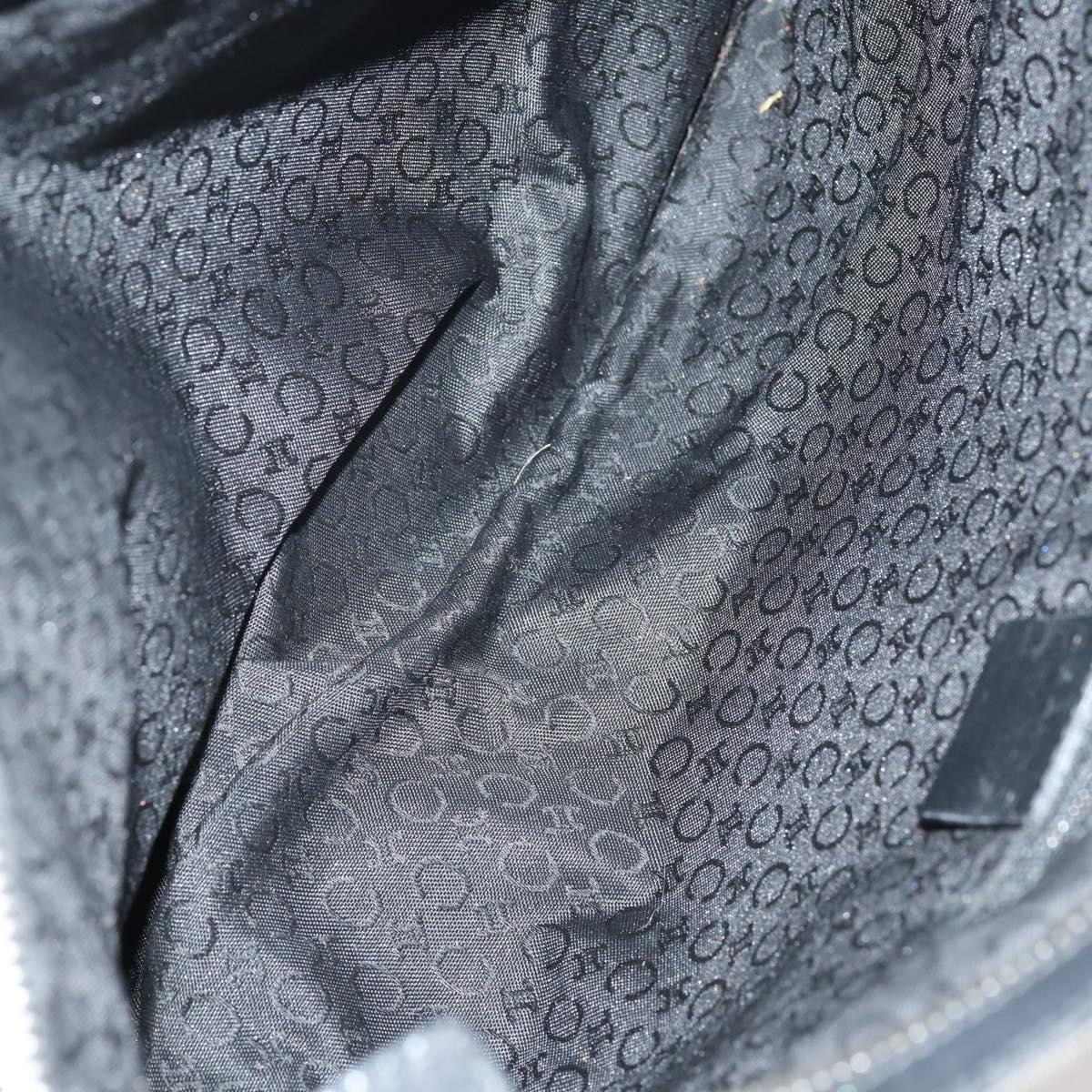 CELINE C Macadam Canvas Shoulder Bag Enamel 3Set Brown Black beige Auth bs29851