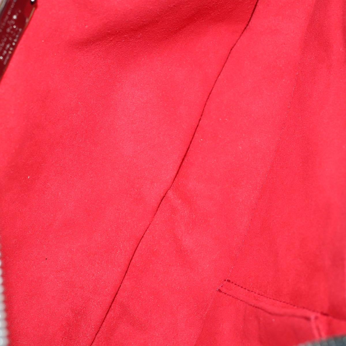 Salvatore Ferragamo Bag Enamel Leather Nylon 5Set Black Khaki pink Auth bs29853