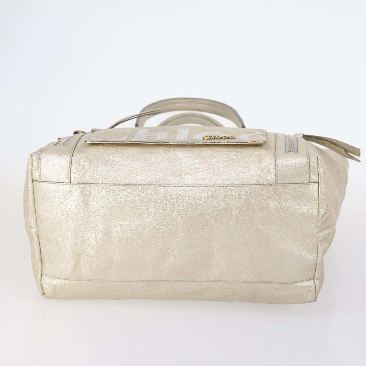 Chloe Hand Bag Leather 4Set Bordeaux Black Ivory Auth bs29866