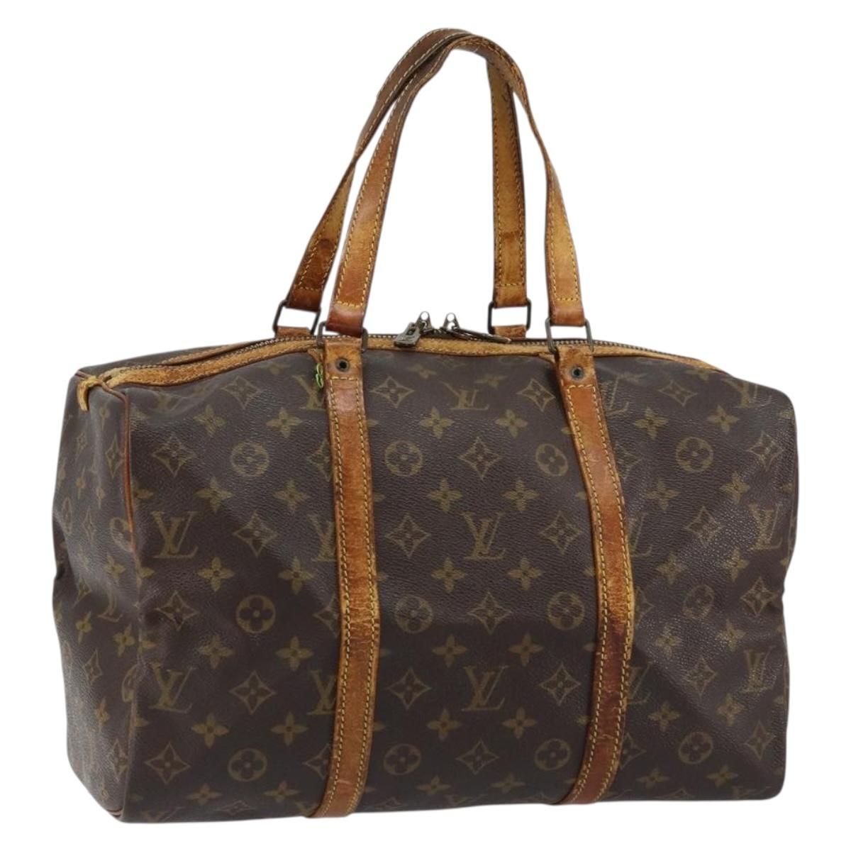 LOUIS VUITTON Monogram Sac Souple 35 Boston Bag M41626 LV Auth bs29876
