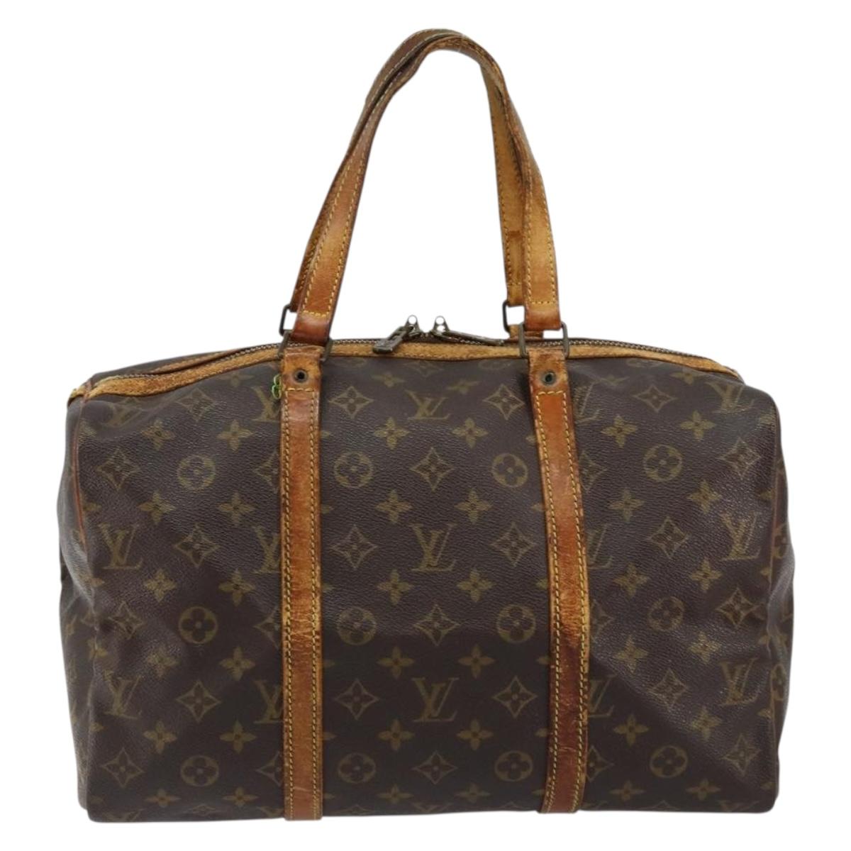 LOUIS VUITTON Monogram Sac Souple 35 Boston Bag M41626 LV Auth bs29876