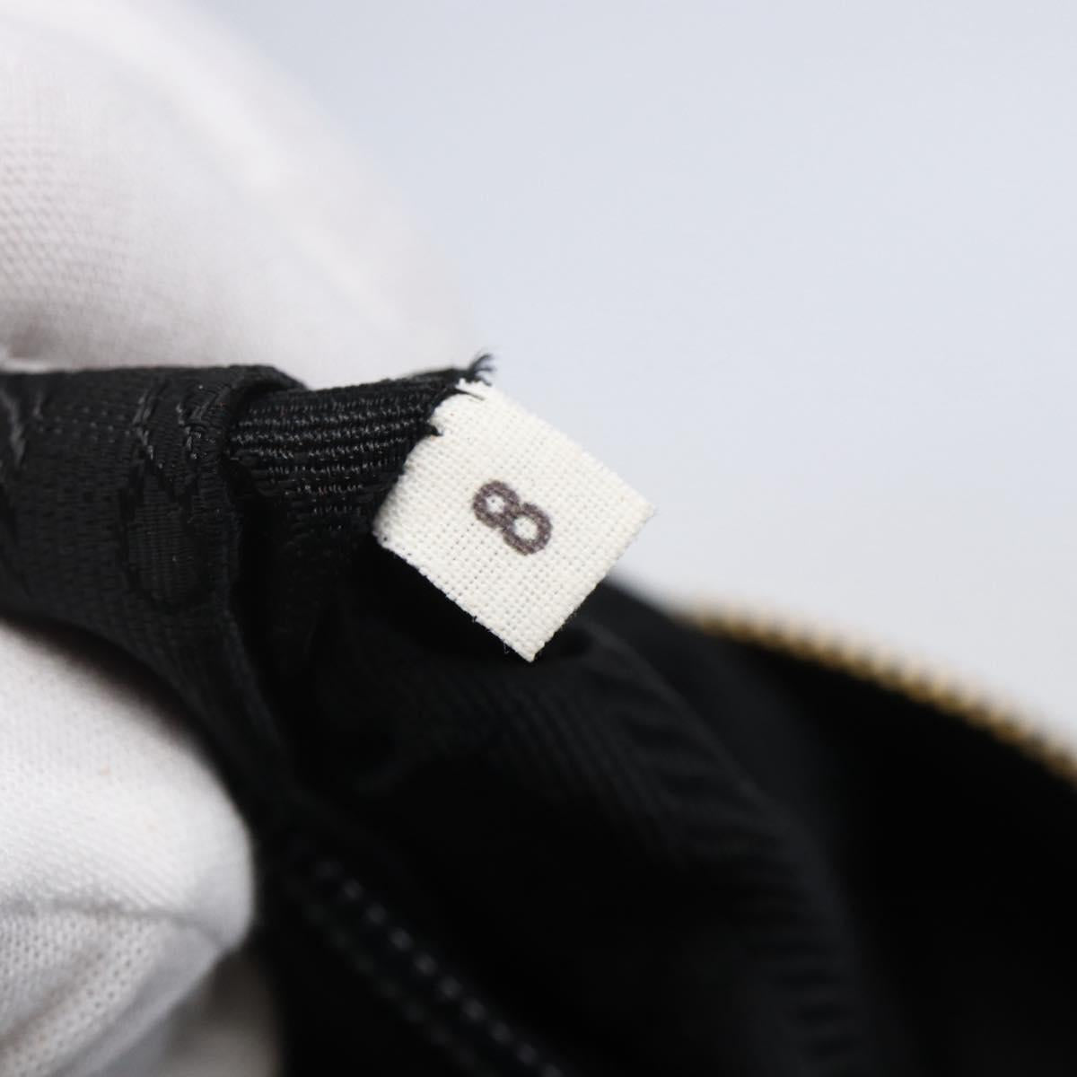 PRADA Quilted Chain Shoulder Bag Nylon Black Gold Auth bs29884