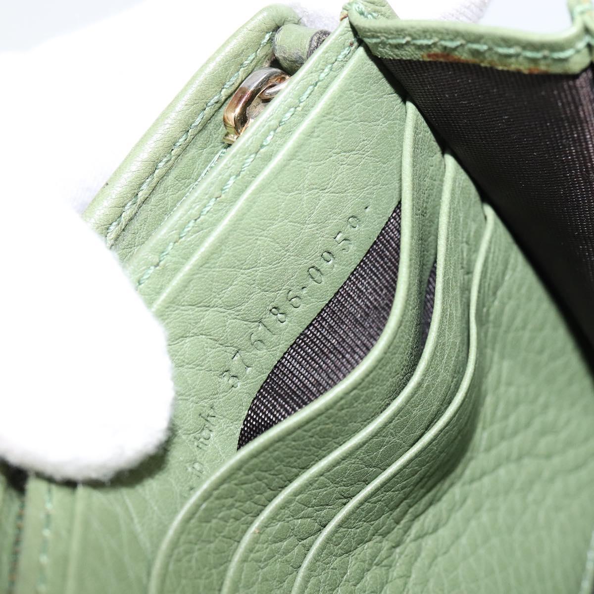 GUCCI Flora Continental Wallet Leather Green 376186 0959 Auth bs29886