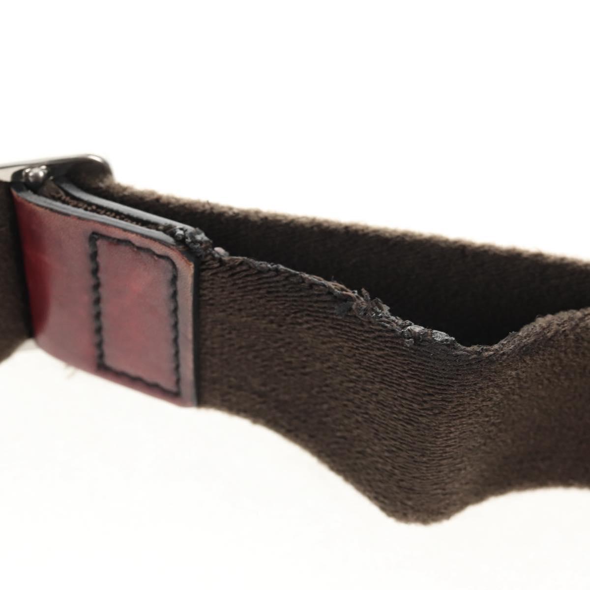 Berluti Shoulder Bag Leather Brown Silver Auth bs29899