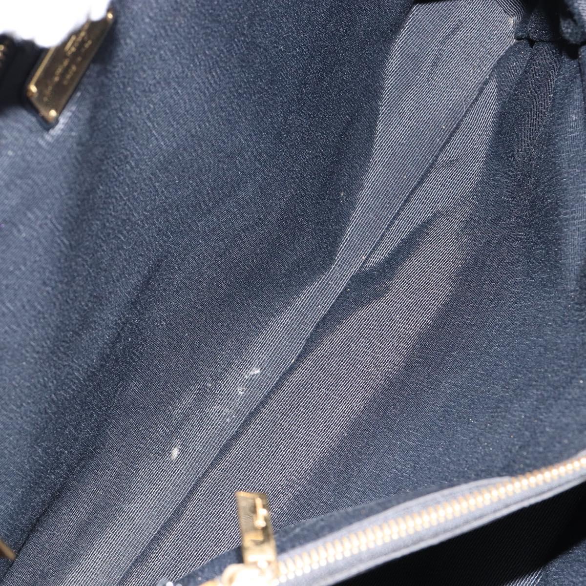 Salvatore Ferragamo Tote Bag Nylon Black Gold Auth bs29903