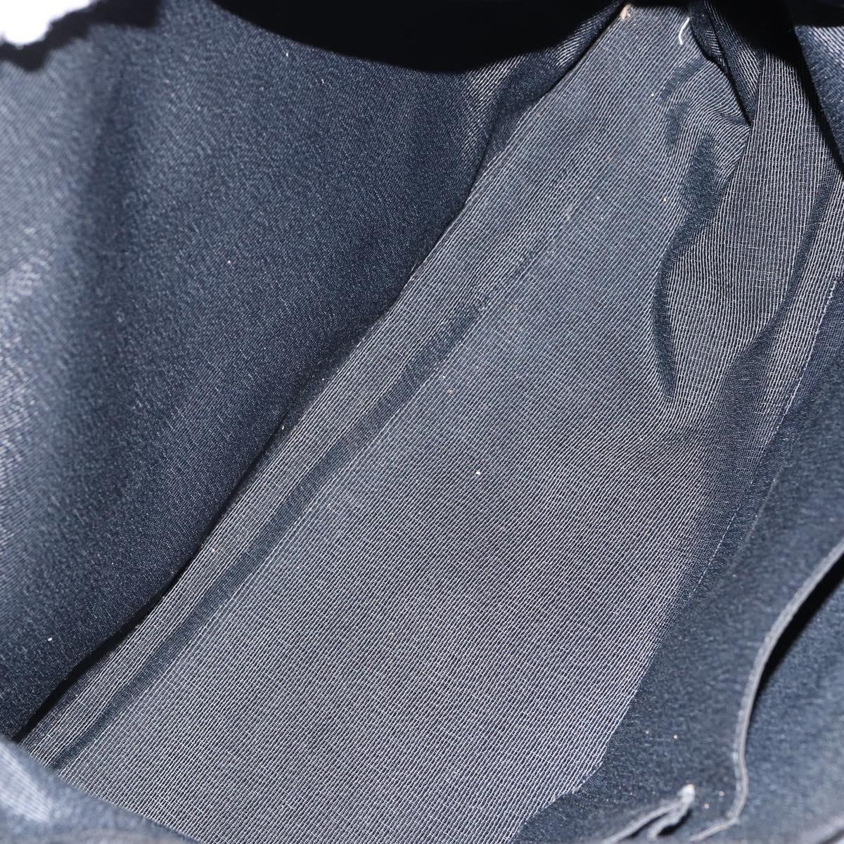 Salvatore Ferragamo Tote Bag Nylon Black Gold Auth bs29903