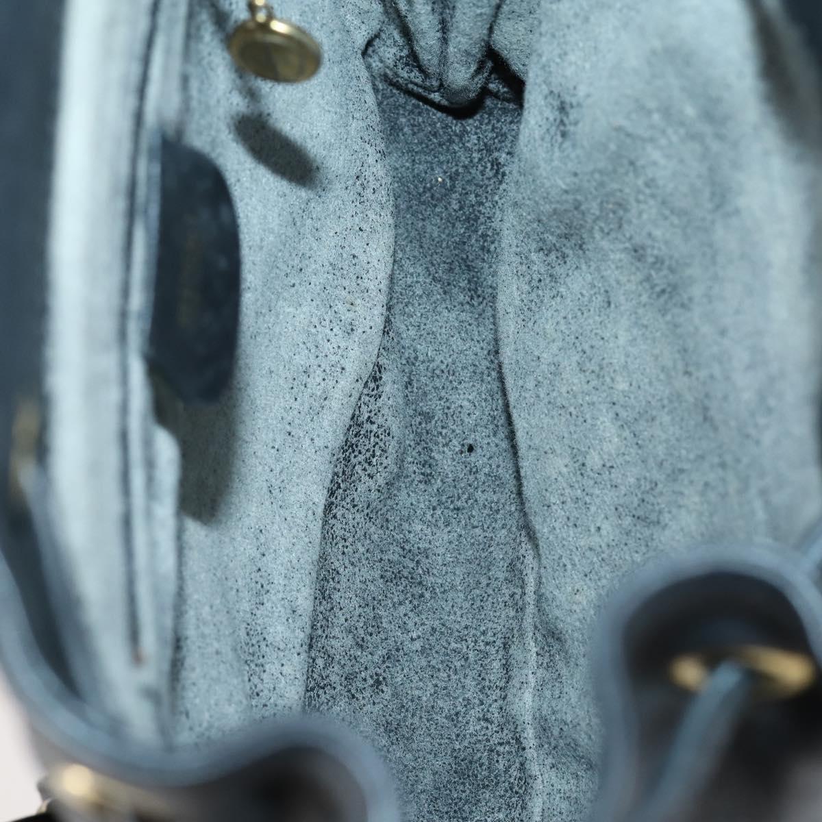 GUCCI Bamboo Backpack Leather Black Gold 003 2058 0030 Auth bs29906