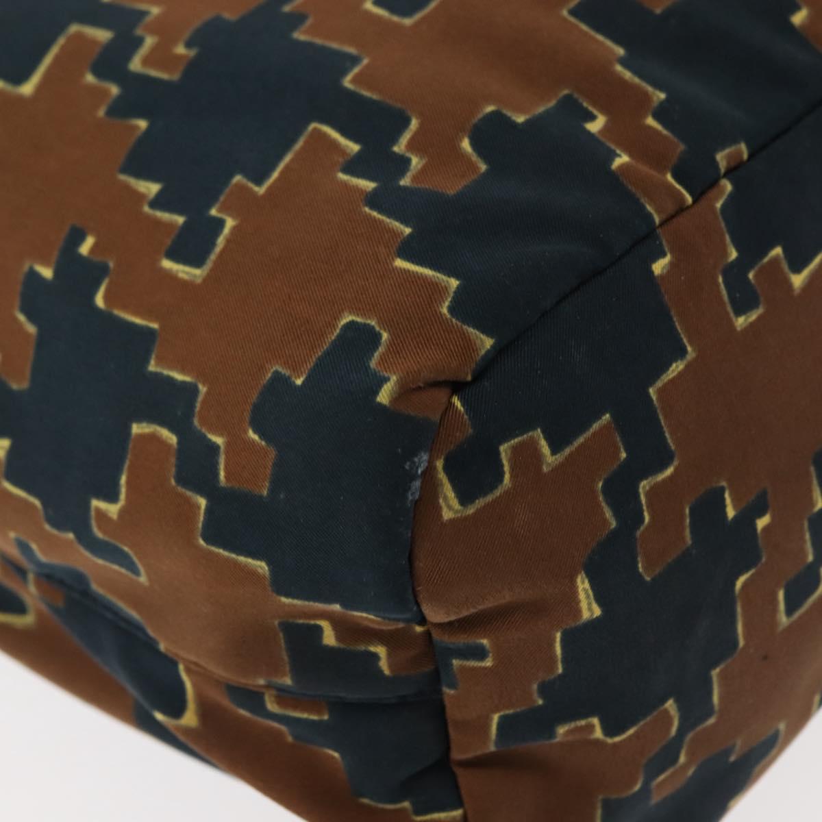 PRADA Tote Bag Canvas 2way Navy Brown Auth bs29907