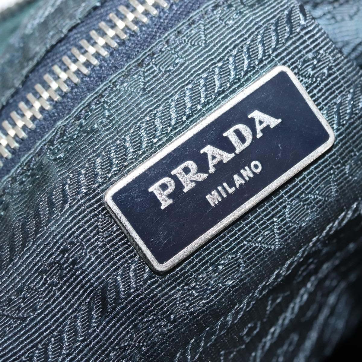 PRADA Tote Bag Canvas 2way Navy Brown Auth bs29907