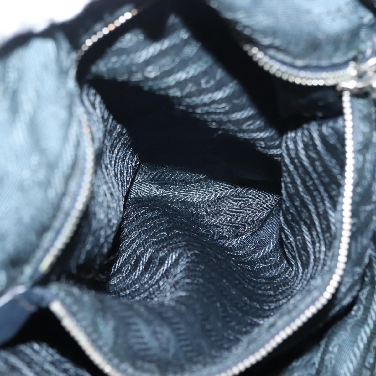 PRADA Tote Bag Canvas 2way Navy Brown Auth bs29907