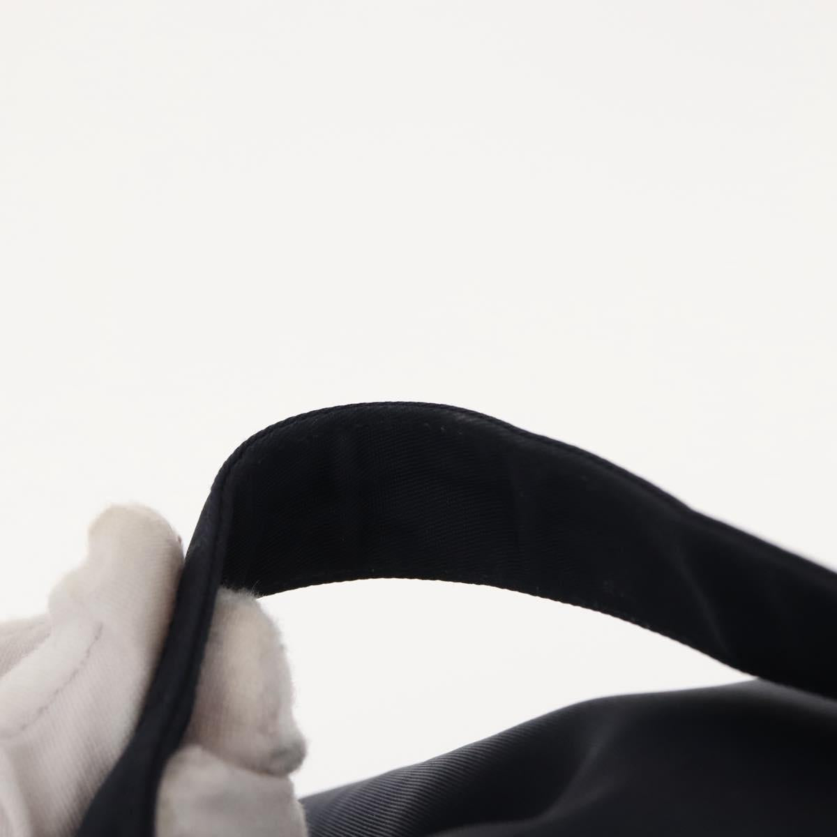 PRADA Backpack Nylon Navy Silver Auth bs29913