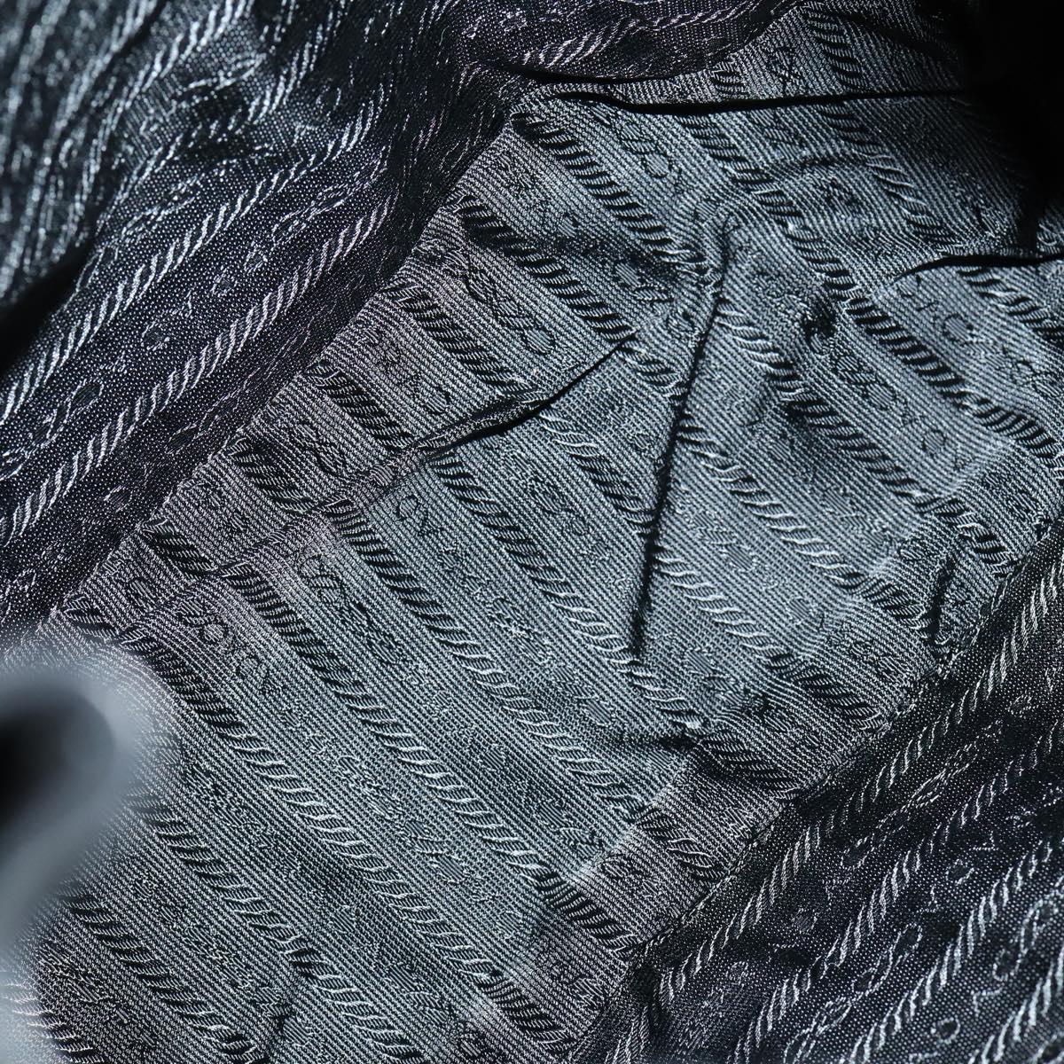 PRADA Backpack Leather Suede Black Auth bs29915