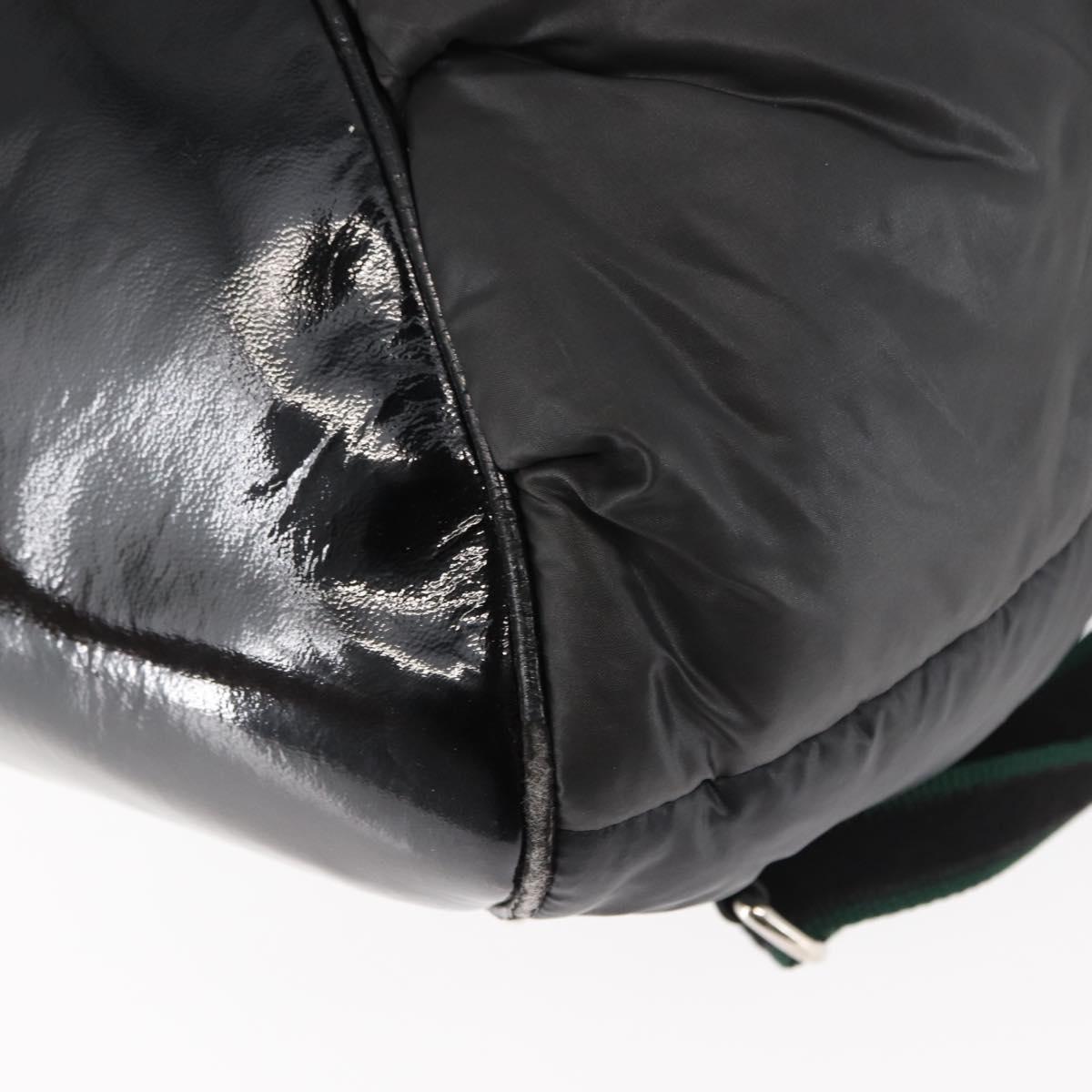 FENDI Backpack Nylon Black Silver Auth bs29924