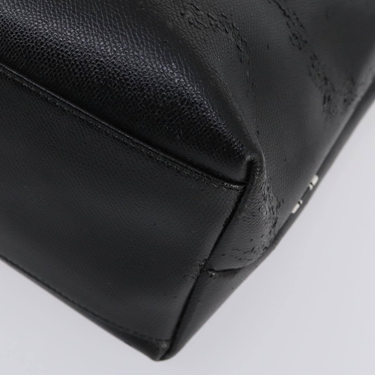 Salvatore Ferragamo Business Bag Leather 2way Black Silver Auth bs29929