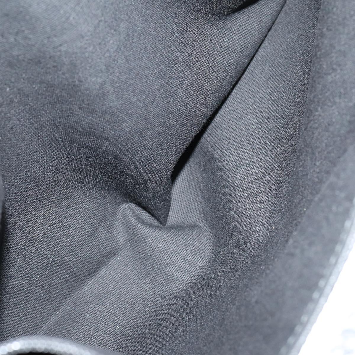 Salvatore Ferragamo Business Bag Leather 2way Black Silver Auth bs29929