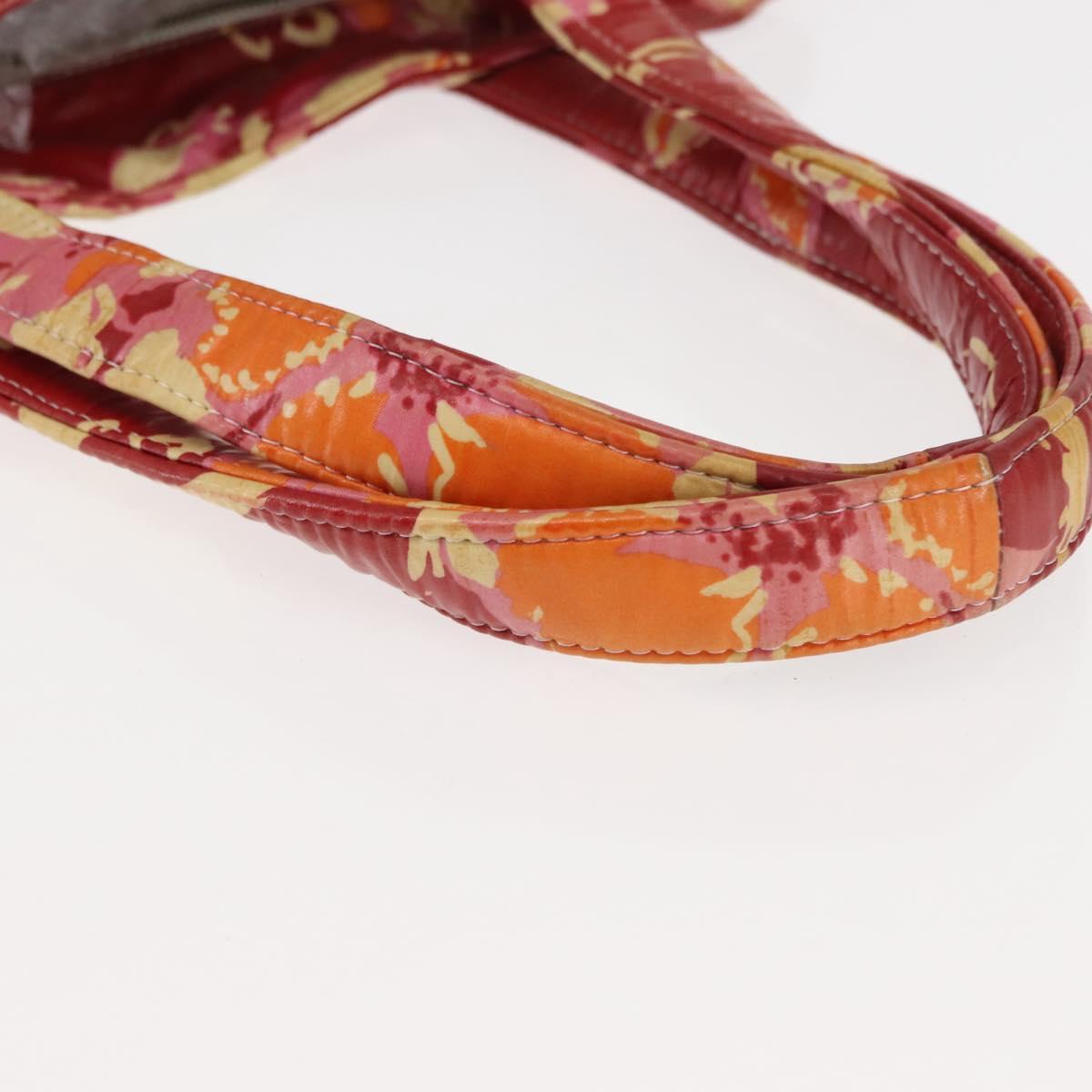 CHANEL High Summer Tote Bag Coated Canvas Red CC Auth bs29931