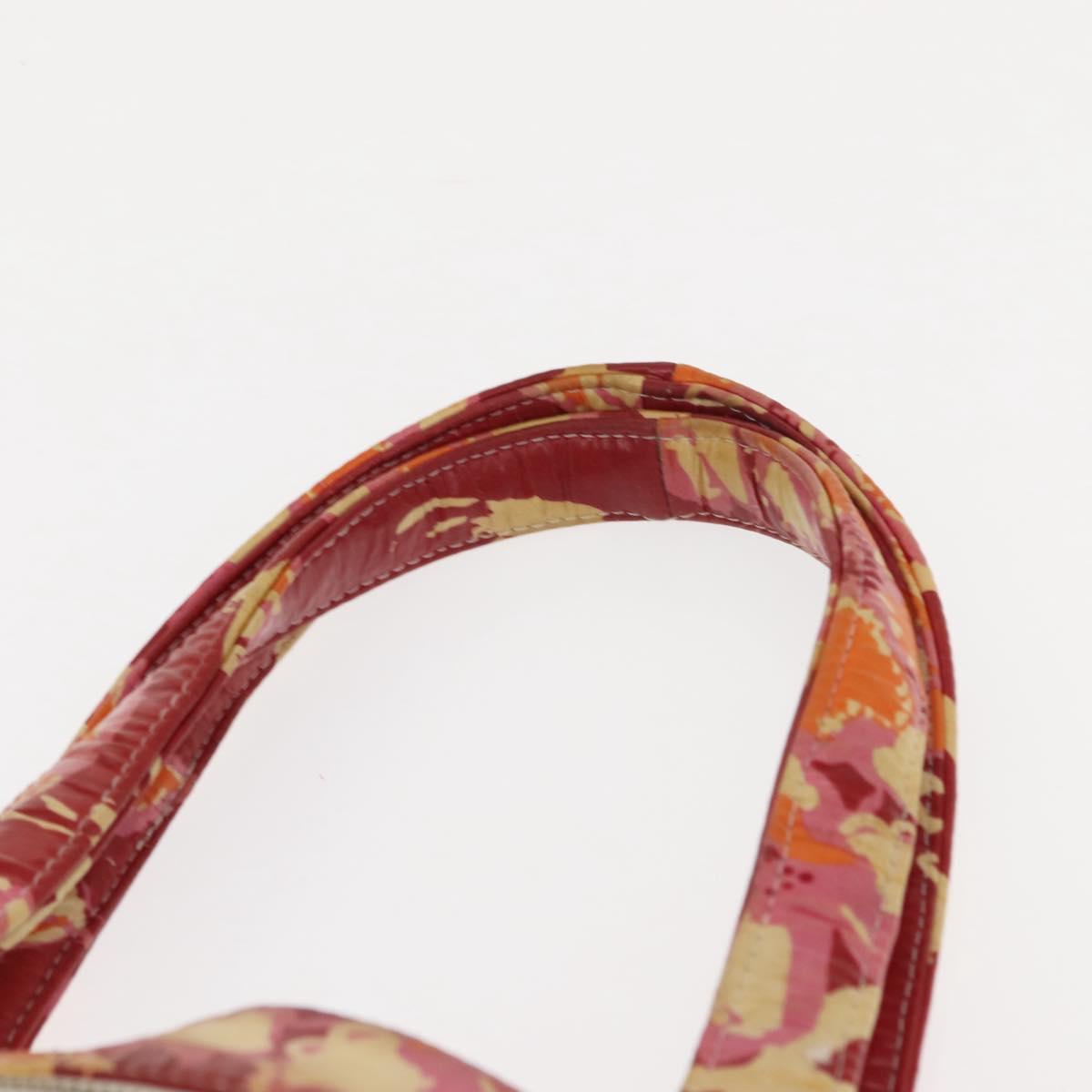 CHANEL High Summer Tote Bag Coated Canvas Red CC Auth bs29931