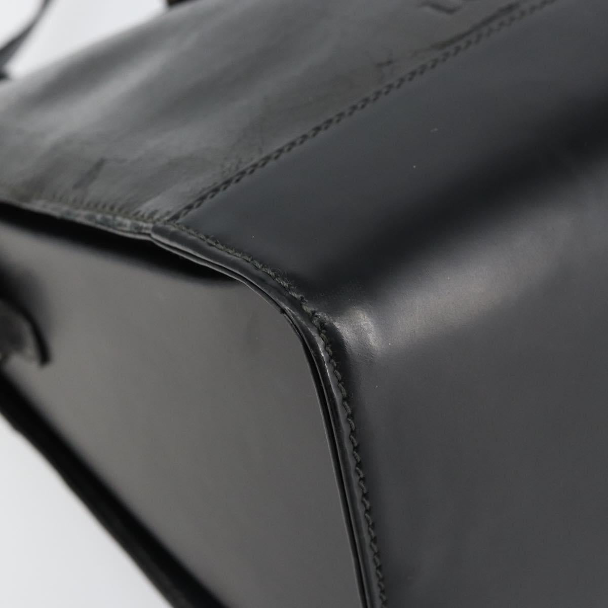 LOEWE Twist Shoulder Bag Leather Khaki Silver Auth bs29938