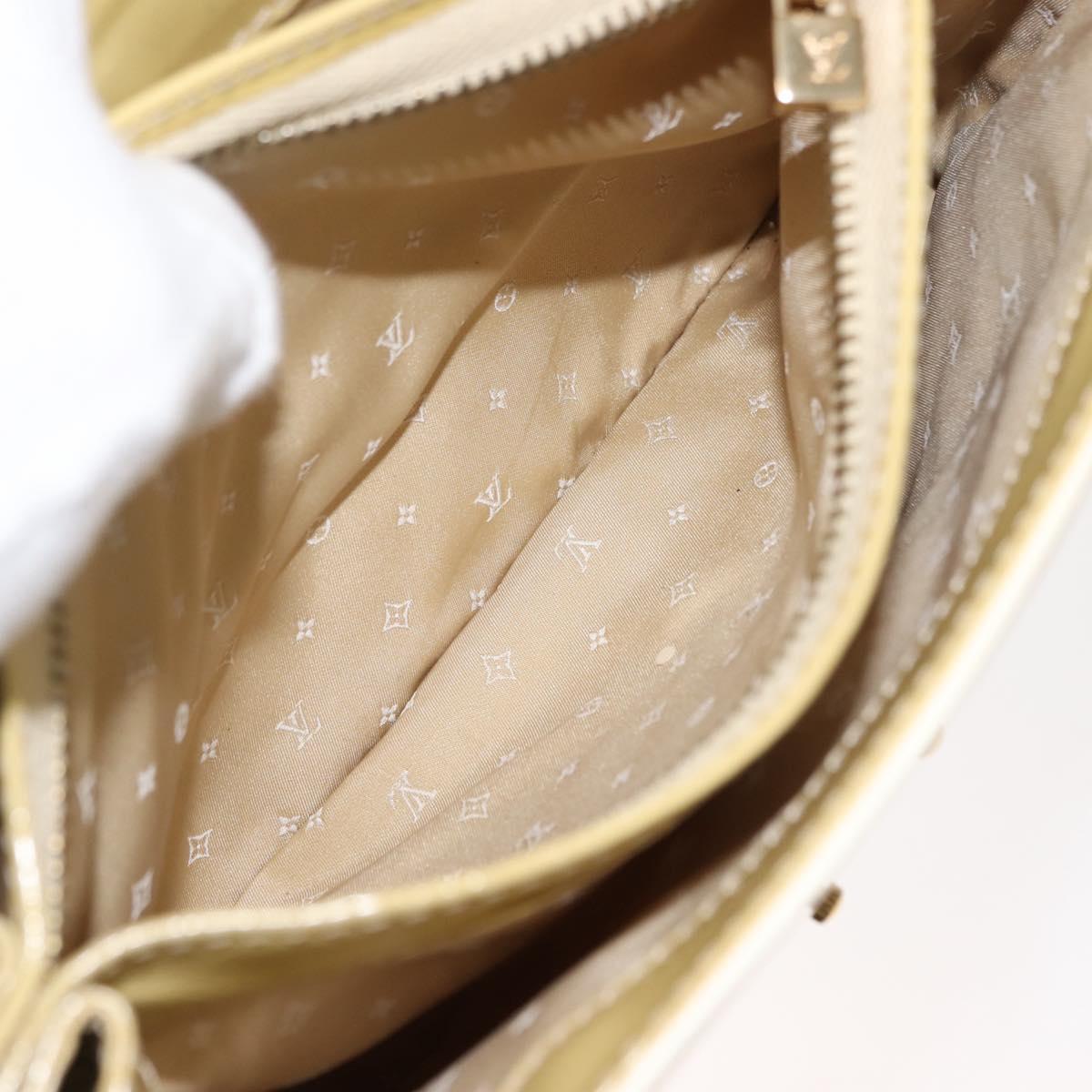 LOUIS VUITTON Cruise line Sac Bicolor Hand Bag Enamel Yellow M92547 Auth bs29940