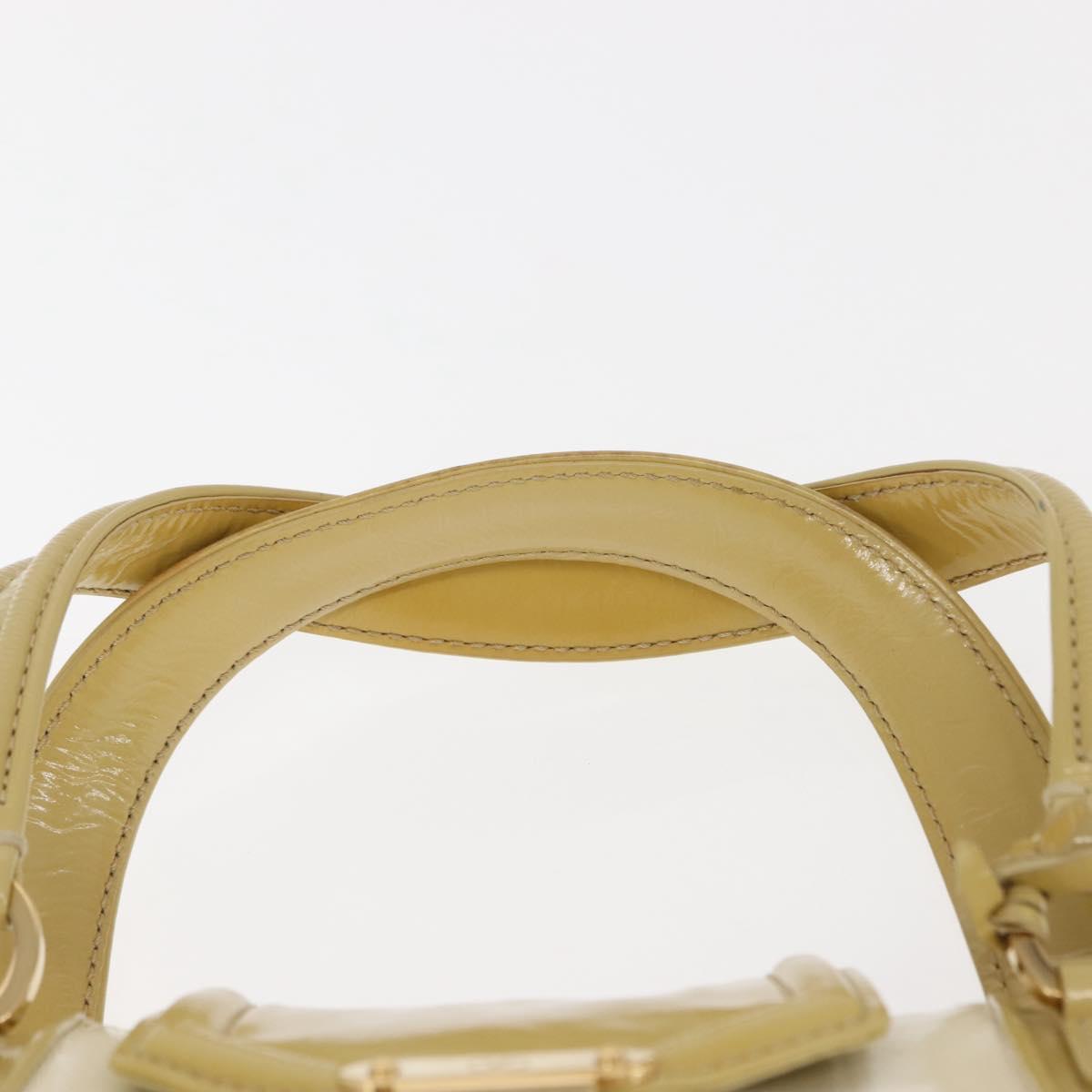 LOUIS VUITTON Cruise line Sac Bicolor Hand Bag Enamel Yellow M92547 Auth bs29940