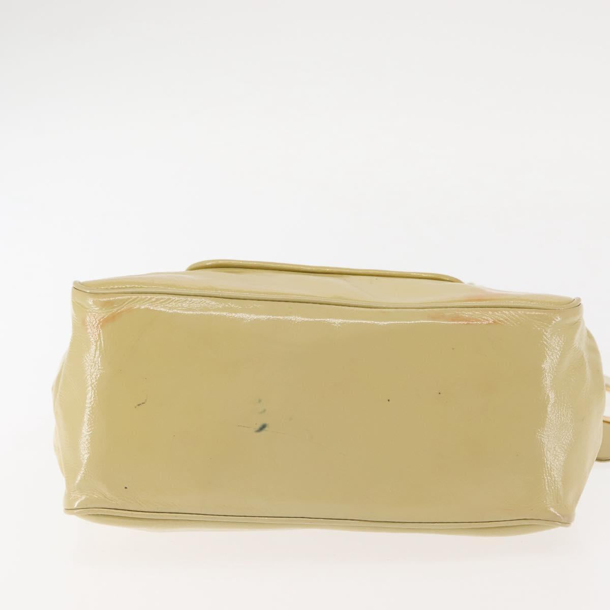 LOUIS VUITTON Cruise line Sac Bicolor Hand Bag Enamel Yellow M92547 Auth bs29940